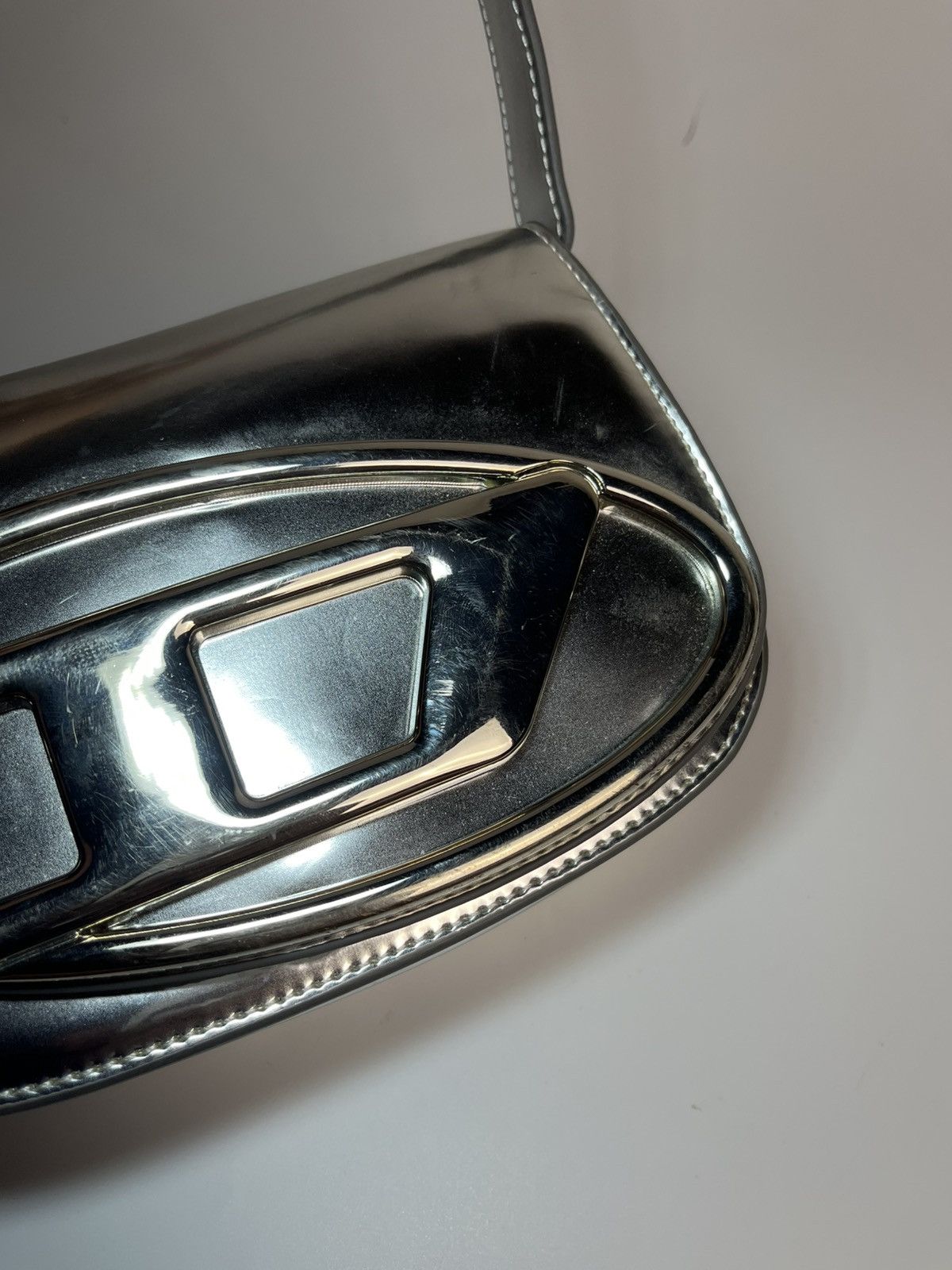 Diesel Y2K Diesel Metallic Silver Shoulder Bag Size ONE SIZE - 10 Thumbnail