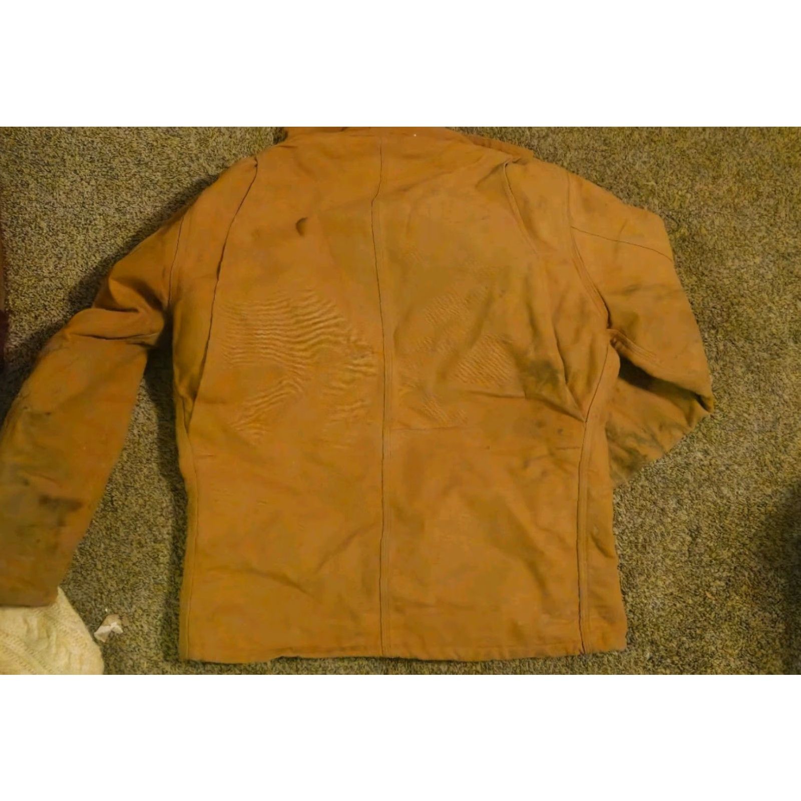 Carhartt VINTAGE Carhartt USA Painted Button Chore Jacket Men 48 Brown Lined Canvas Duck Coat Size US M / EU 48-50 / 2 - 4 Thumbnail