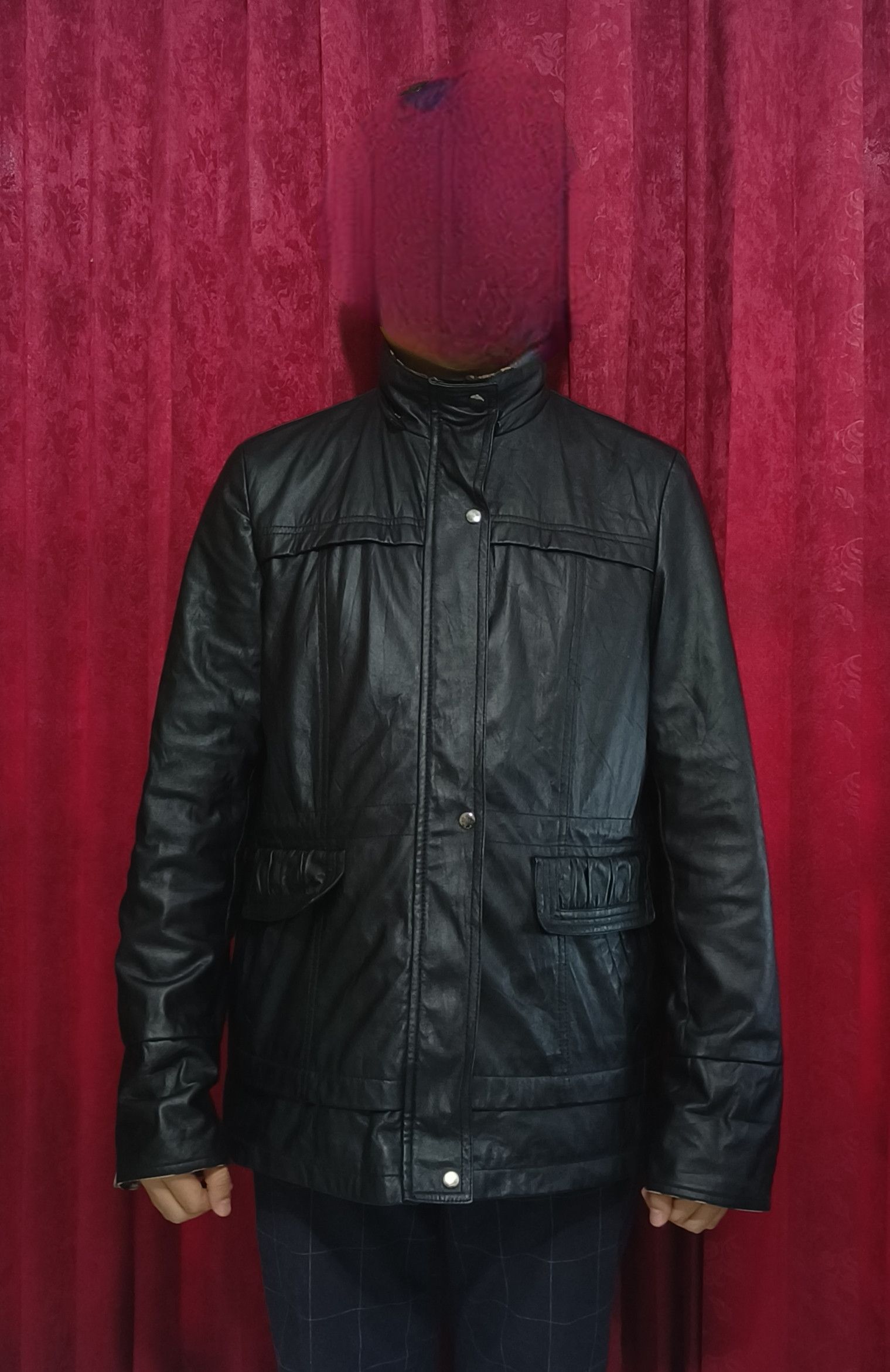 Vintage Vintage Y2K OKINE Women's Korean Style Black Leather Jacket Size L / US 10 / IT 46 - 8 Thumbnail