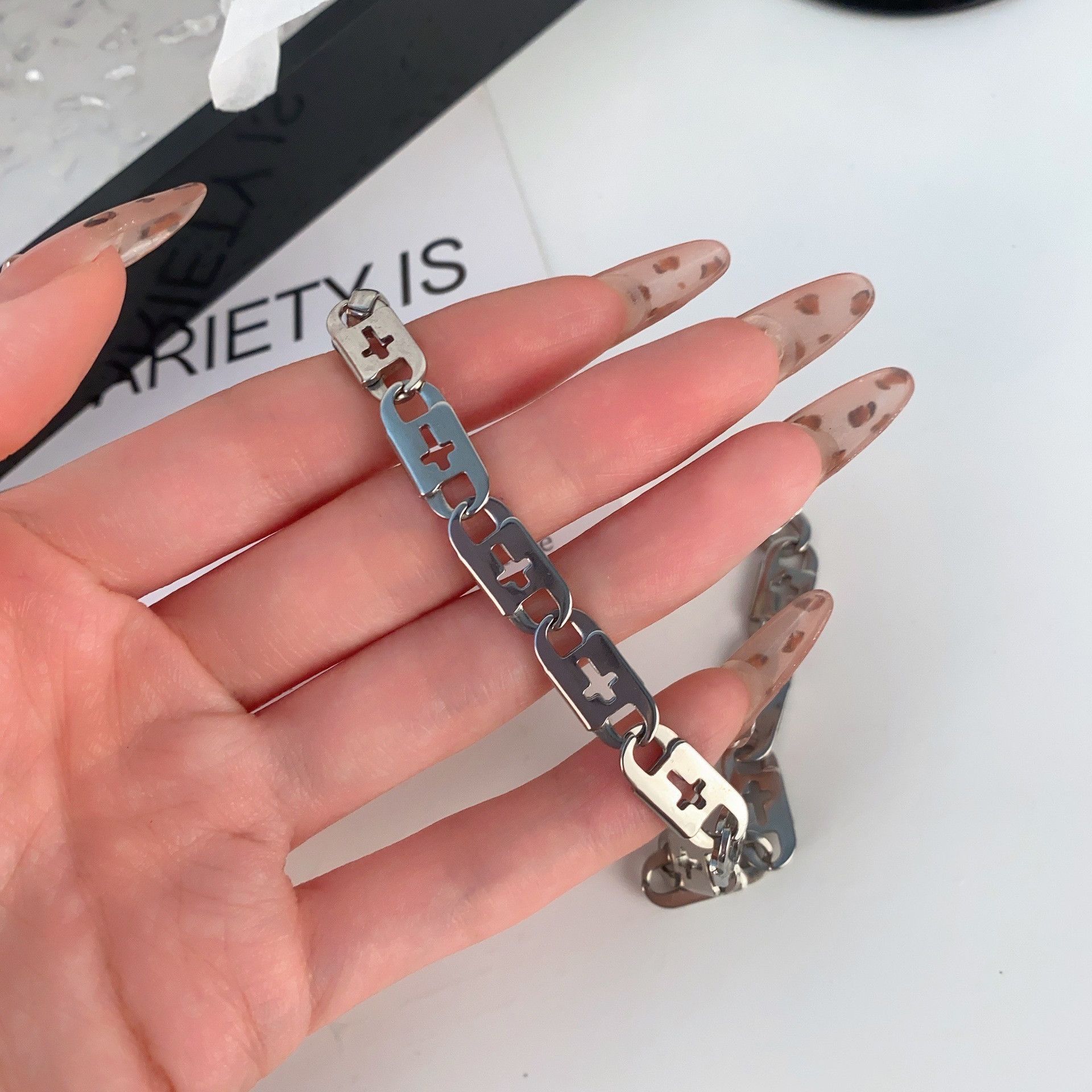 Jewelry Punk Bracelet Y2K Punk Chain Gotch Bracelets Chains Size ONE SIZE - 3 Thumbnail