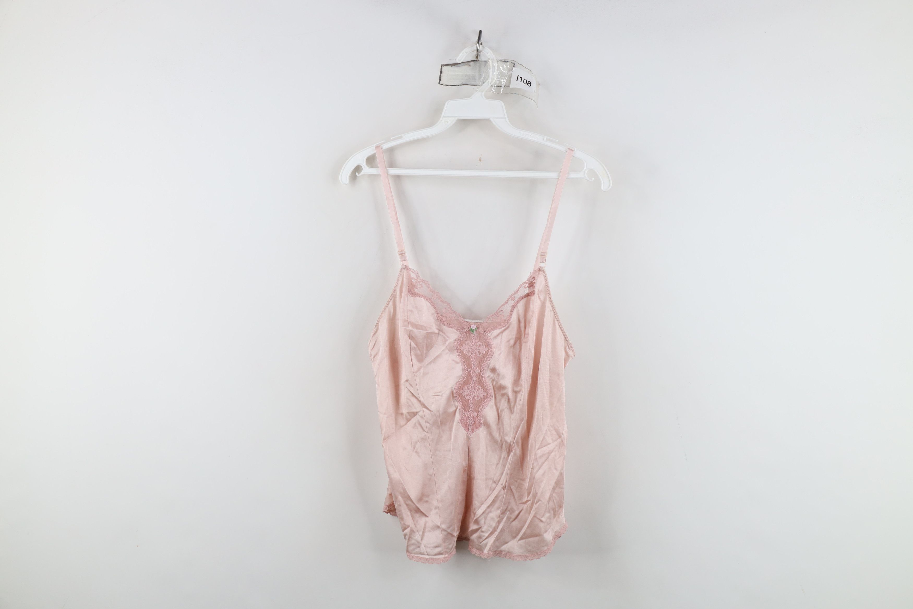 Vintage Vintage 70s Streetwear Fairy Silky Lace Cami Tank Top Shirt Size XS / US 0-2 / IT 36-38 - 1 Thumbnail