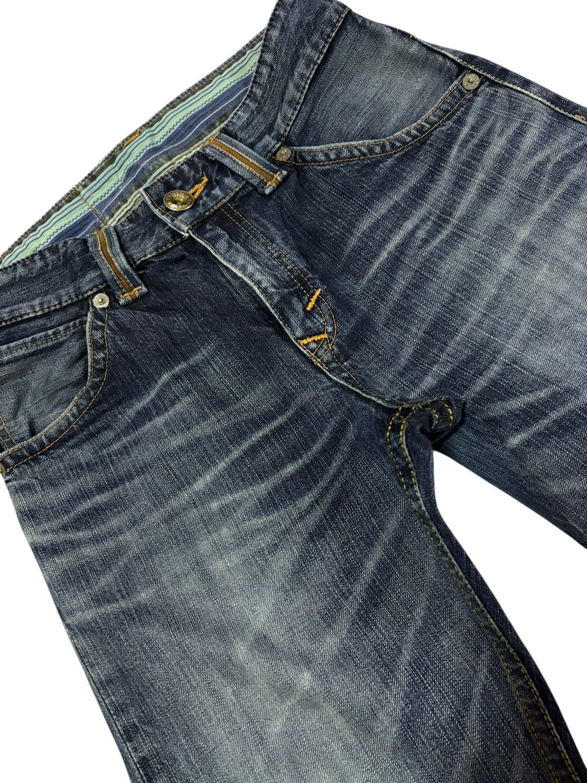 Edwin Vtg Edwin XV Japan Distressed Jeans Size US 29 - 3 Thumbnail