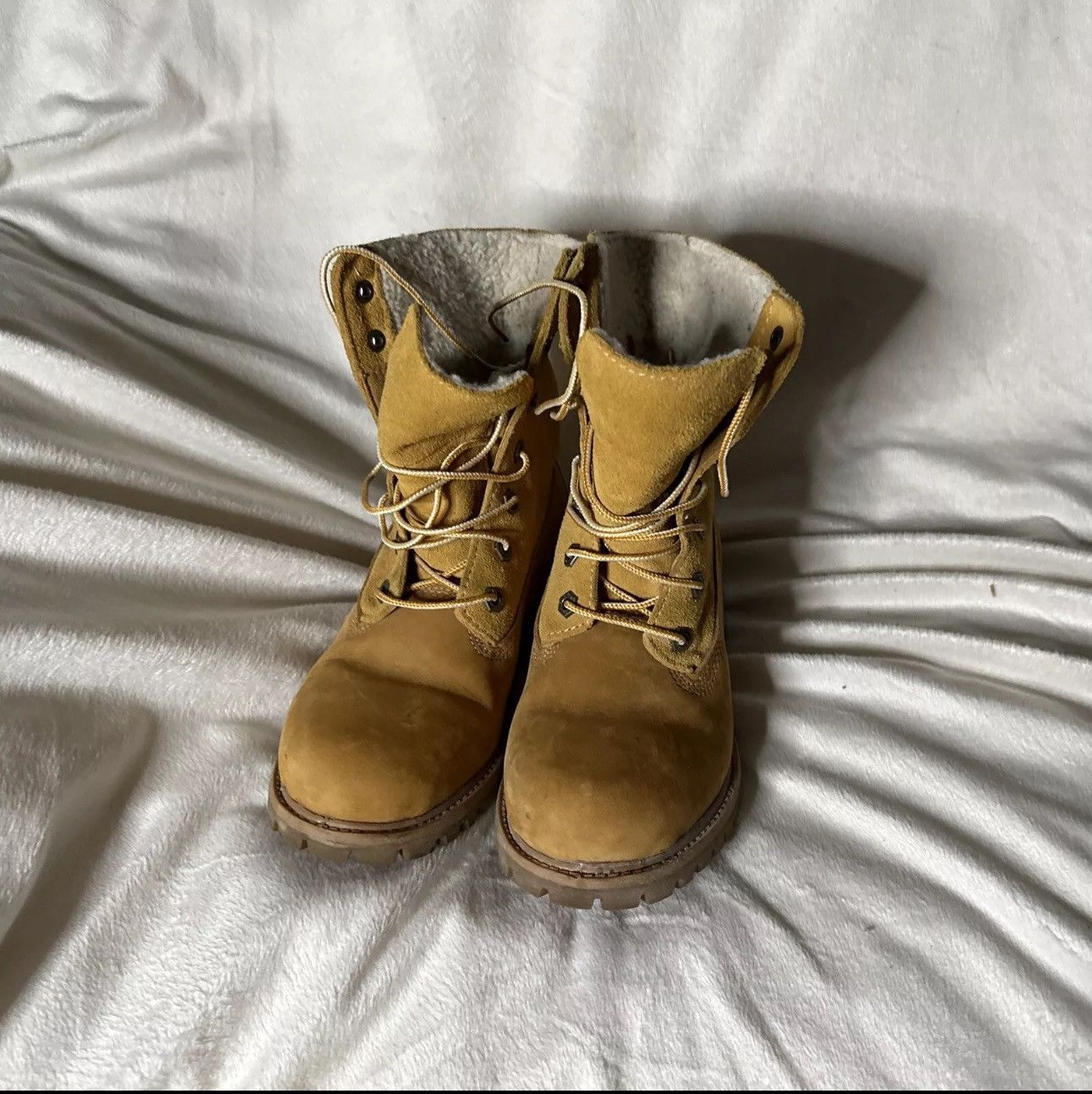 Timberland Timberland Wheat Nubuck Teddy Fleece Fold Down Size US 5.5 / EU 38 - 4 Thumbnail