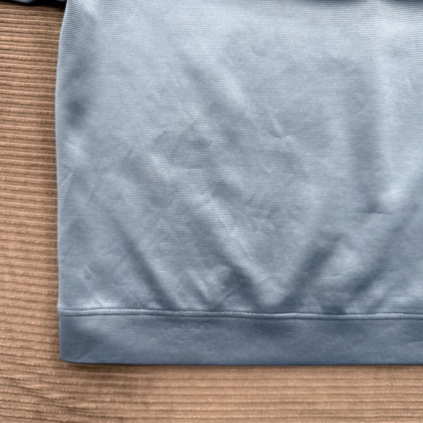 Vintage Hickey Freeman Pullover Shirt? 1/4 Zip Mock Neck Blue Polyester Outdoors Golfing Men XL Regular Striped Logo Zipper Vintage: No Size US XL / EU 56 / 4 - 6 Thumbnail
