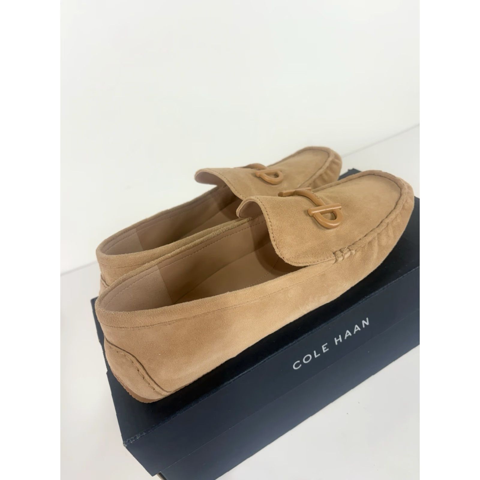 Cole Haan Cole Haan Tully Driver Slip-On Womens Size 8B Blush Tan Suede Round Toe Flat Casual Business Size US 8 / IT 38 - 2 Thumbnail
