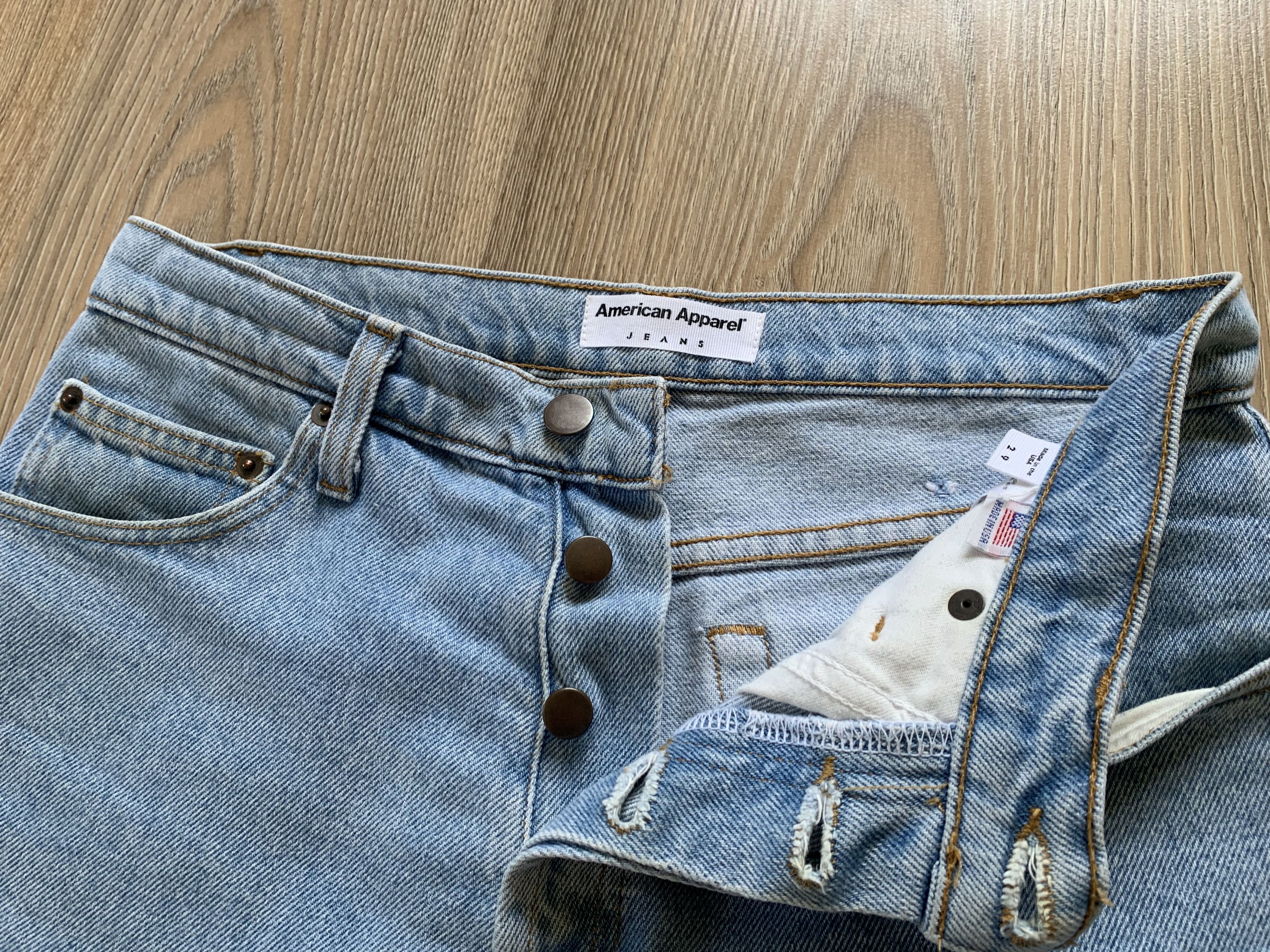 American Apparel American Apparel Light Blue Denim Shorts Size US 29 - 5 Thumbnail