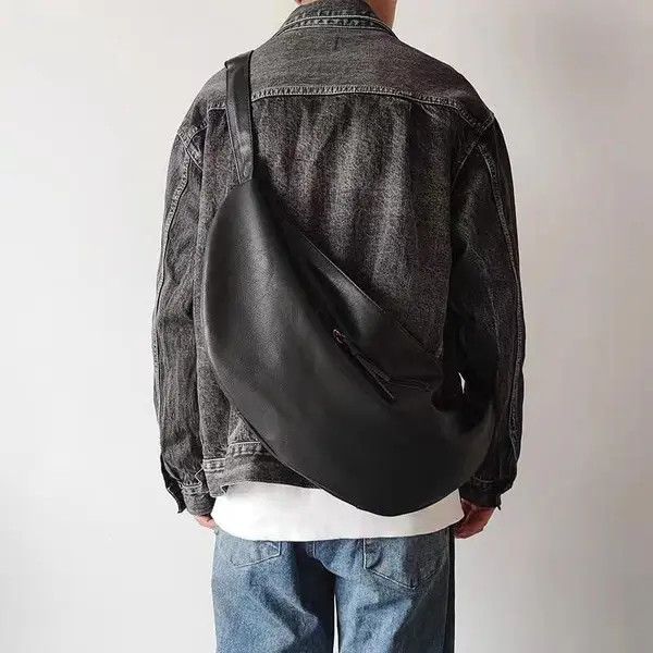 VIBE Black Faux Over Shoulder Leather Size ONE SIZE - 8 Thumbnail