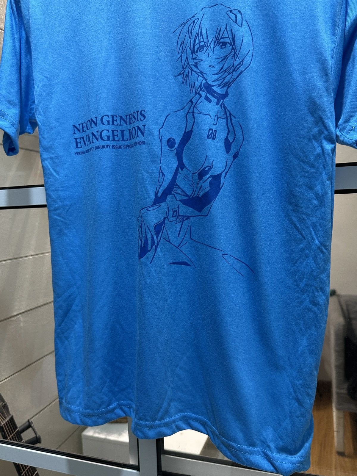Anime 2012 Young Ace Rei Ayanami Evangelion Anime Tshirt Size US M / EU 48-50 / 2 - 7 Thumbnail