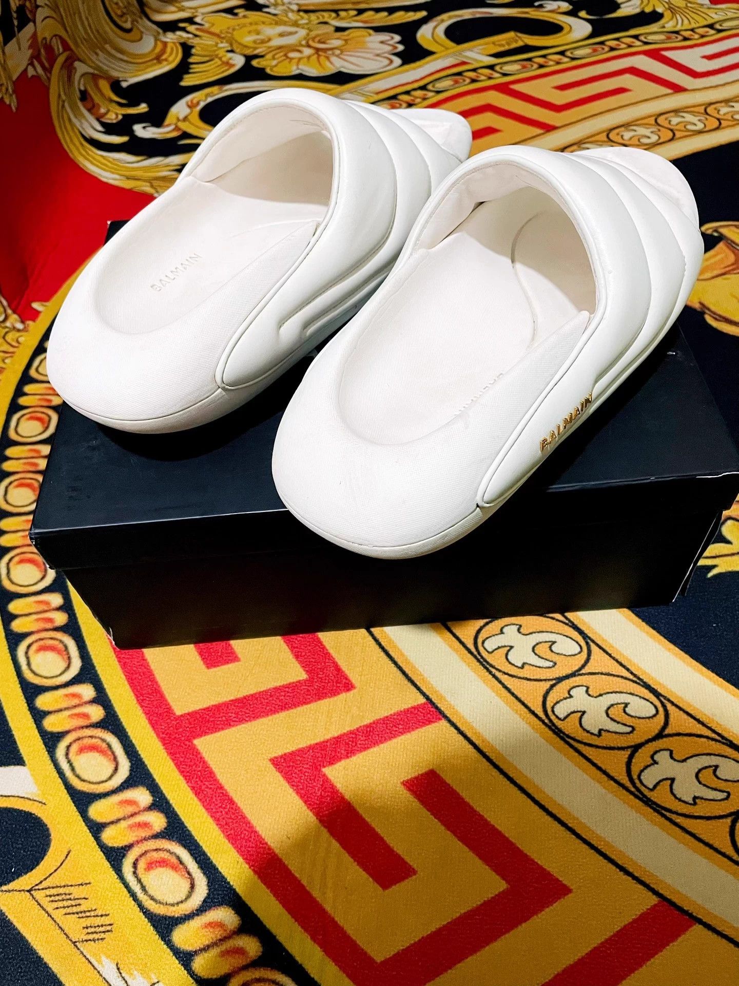 Balmain BALMAIN B-IT Minimalist Slip-On Slide 44 (Fits 42/43) Size US 11 / EU 44 - 3 Thumbnail