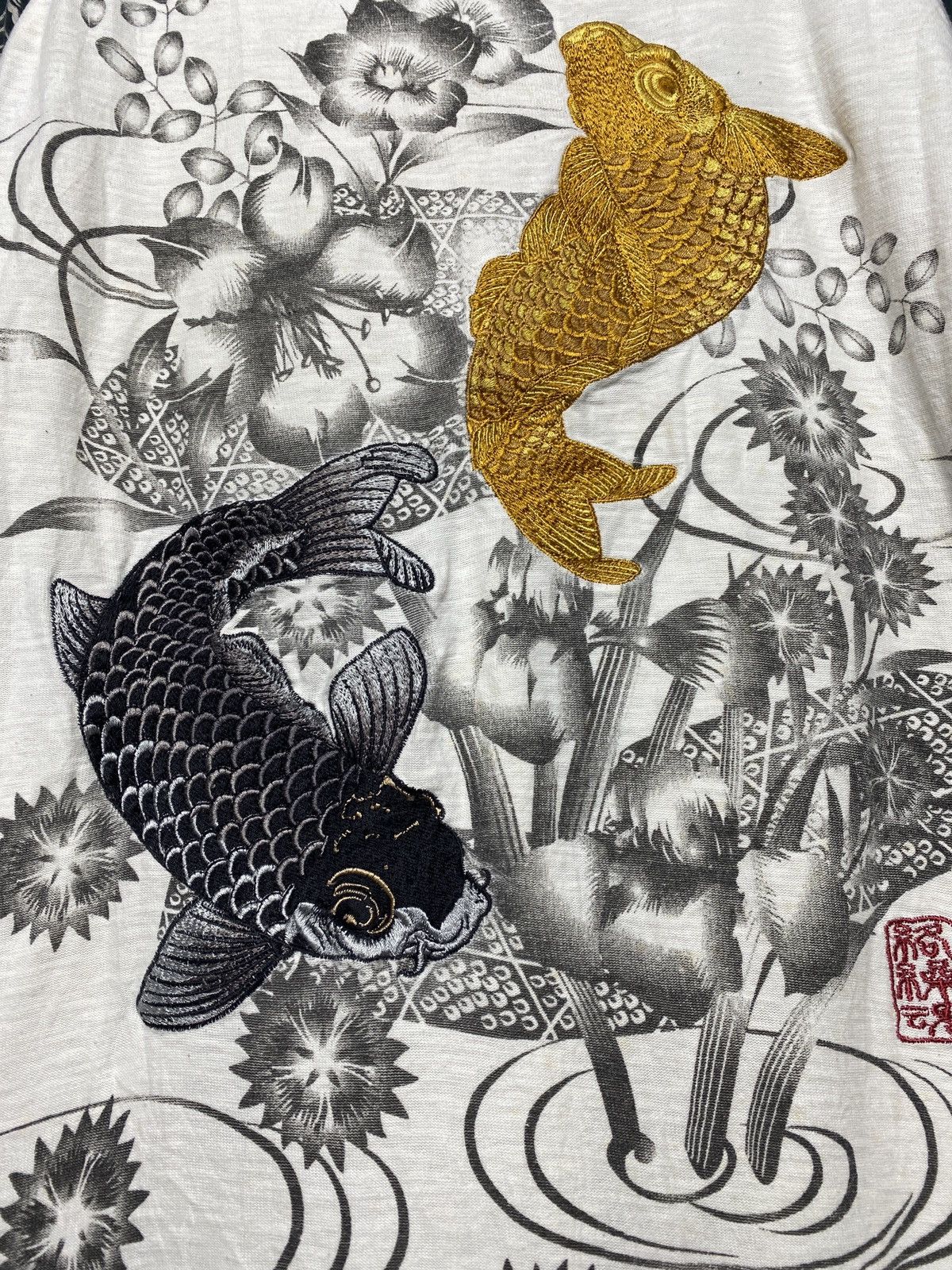 Edition Japan karakuri tamashii multi pocket sukajan tattoo koi L/S shirt Size US XXL / EU 58 / 5 - 2 Thumbnail