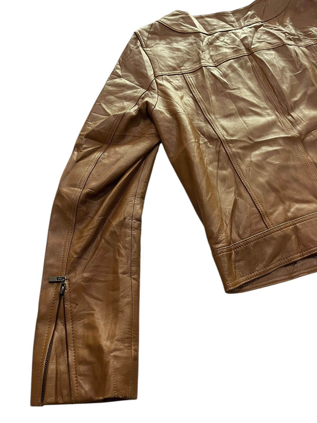 Genuine Leather × Vintage 🇮🇹 GENUINE LEATHER JACKET MADE IN ITALY Size L / US 10 / IT 46 - 9 Thumbnail