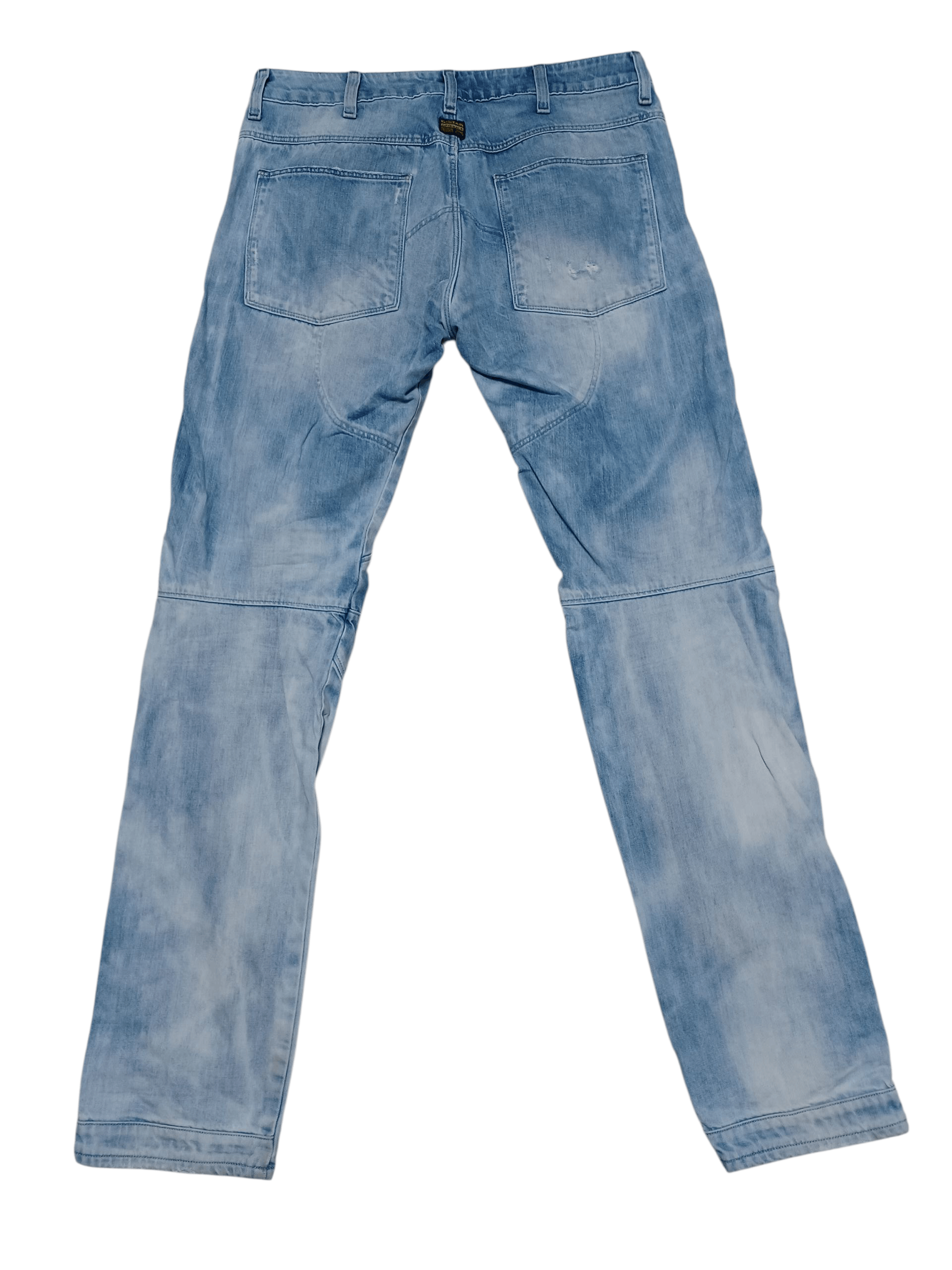 G-Star G STAR RAW DISTRESSED DOUBLE KNEE WASHED JEANS DENIM W33 L34 Size US 33 - 4 Thumbnail