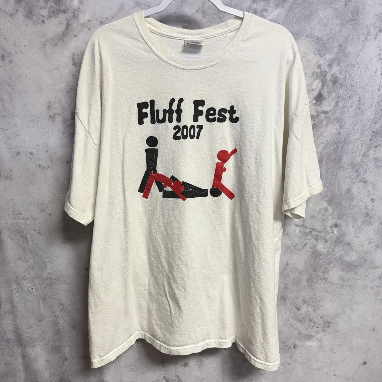 Vintage Vintage Fluff Fest 2007 T Shirt Mens 2XL 25x29.5 White Short Size US XXL / EU 58 / 5 - 2 Thumbnail
