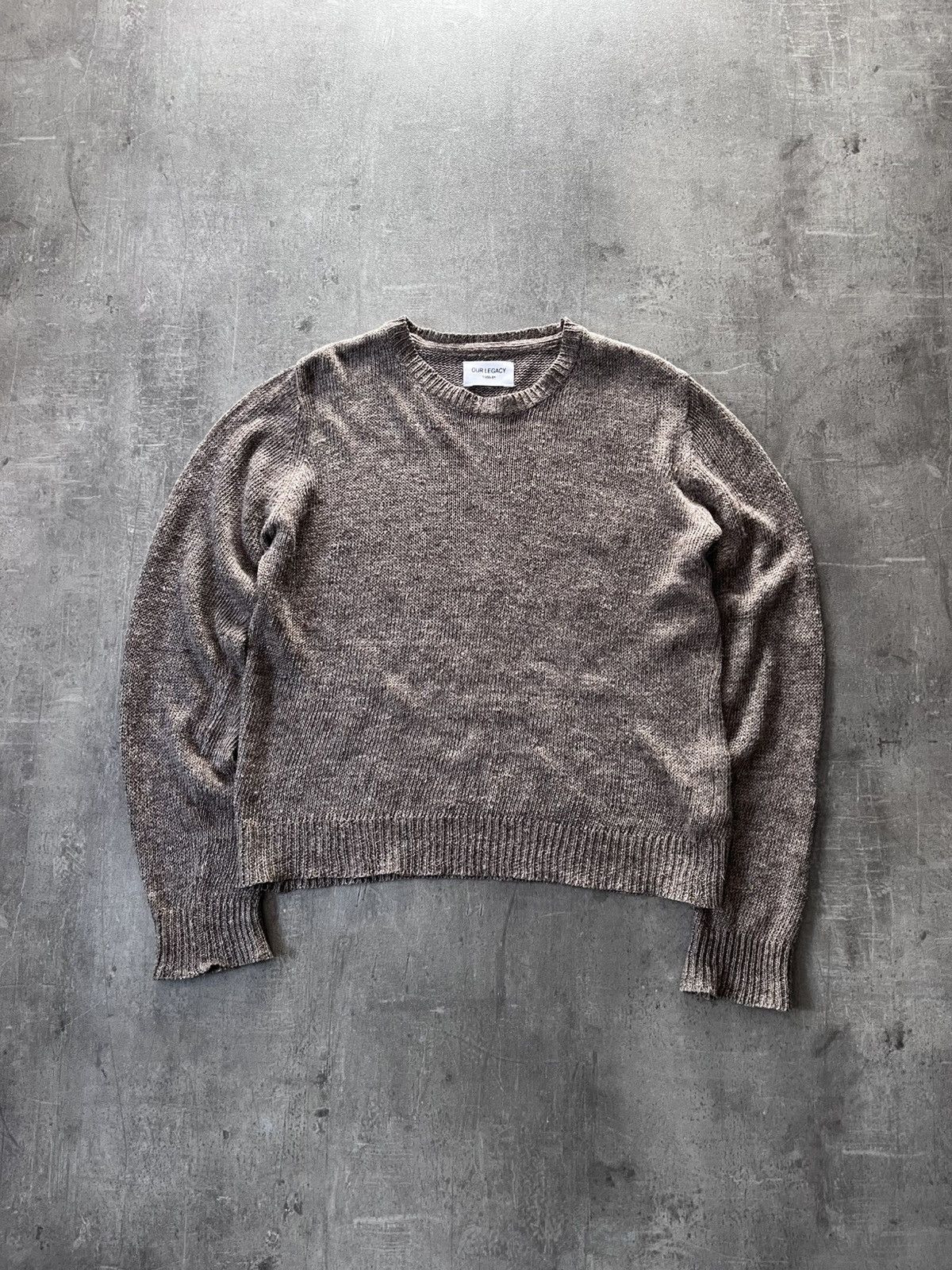 Our Legacy Our Legacy brown 100% lienen sweater Size US M / EU 48-50 / 2 - 1 Thumbnail