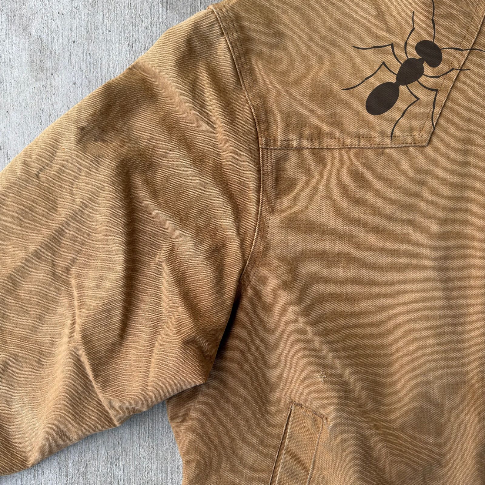 Carhartt × Vintage Vintage Y2K Carhartt brown Santa Fe work wear jacket Size US L / EU 52-54 / 3 - 5 Thumbnail