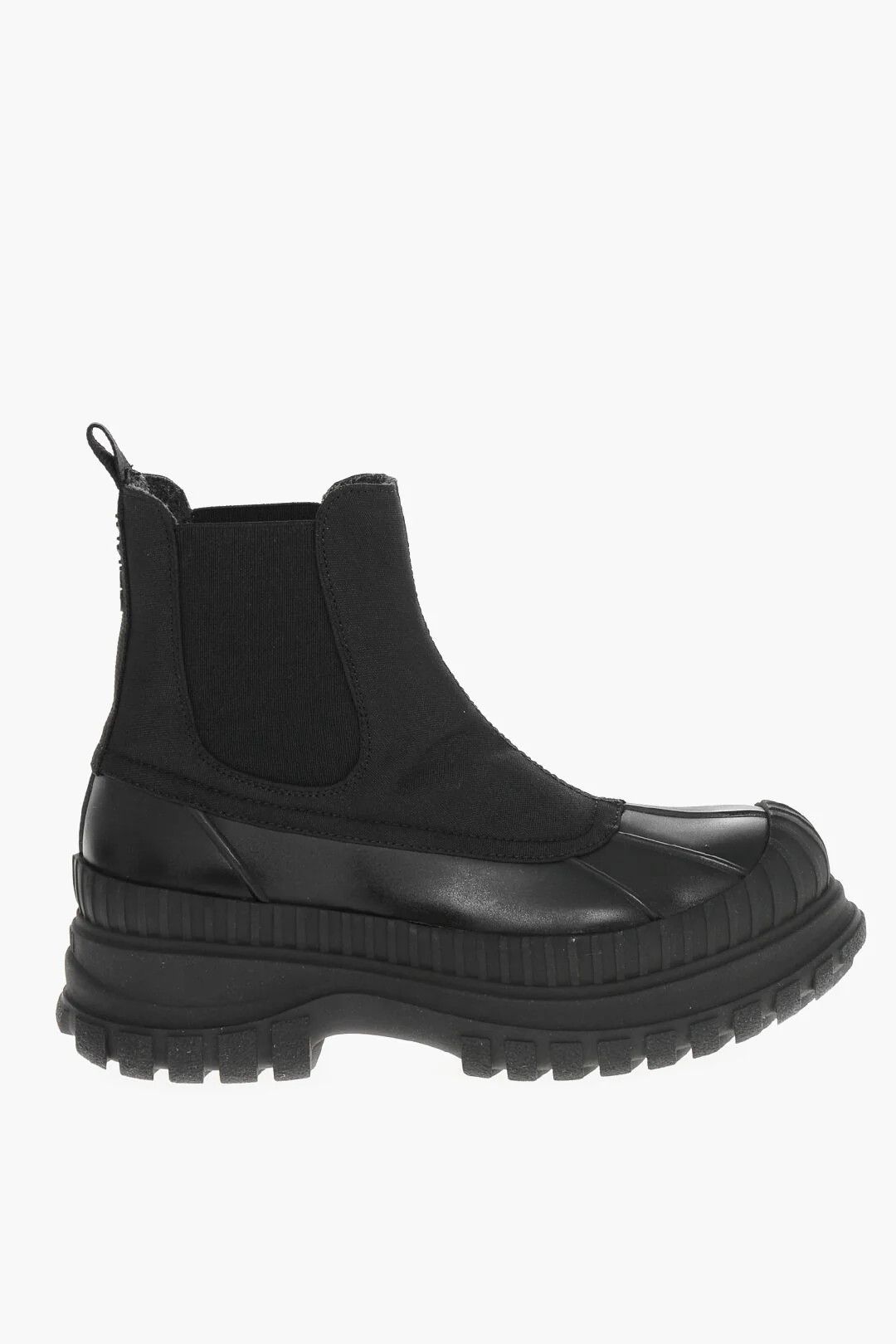 Ganni og1mm0426 Rubber Chelsea Ankle Boots in Black Size US 6 / IT 36 - 1 Thumbnail