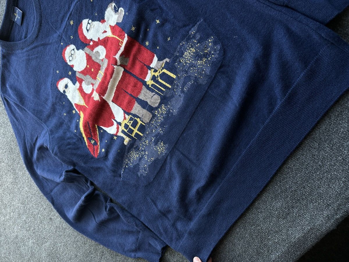 Breitling BREITLING 🚨 CHRISTMAS SANTA CLAUS BIG LOGO BLUE MEN SWEATER Size US XL / EU 56 / 4 - 3 Thumbnail