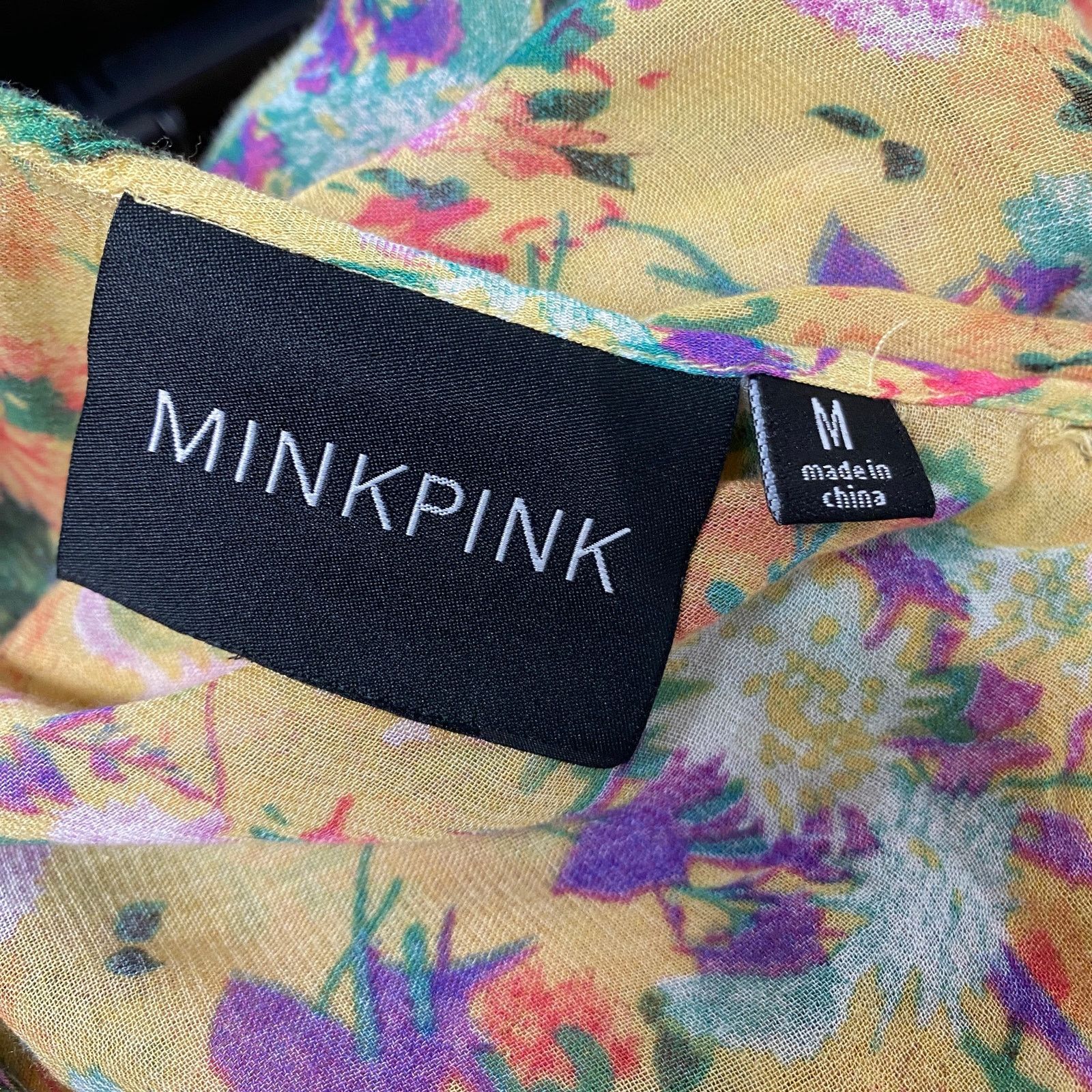 MINKPINK Minkpink Womens Size M Floral Semi Sheer Maxi Dress Size M / US 6-8 / IT 42-44 - 5 Thumbnail