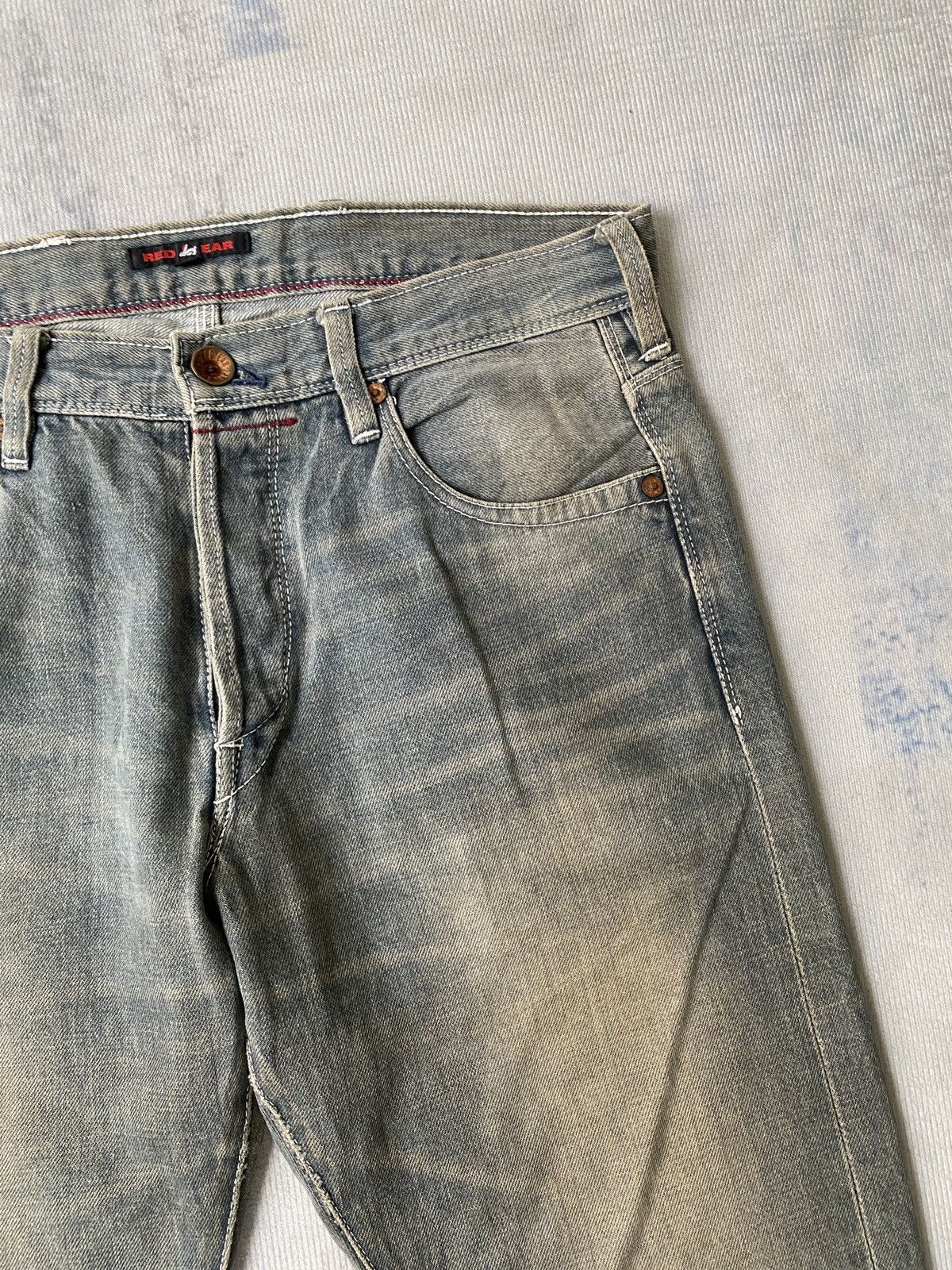 Japanese Brand × Paul Smith × Paul Smith Red Ear Red Ear Paul Smiths Rusty Washed Faded Denim Size US 31 - 11 Thumbnail