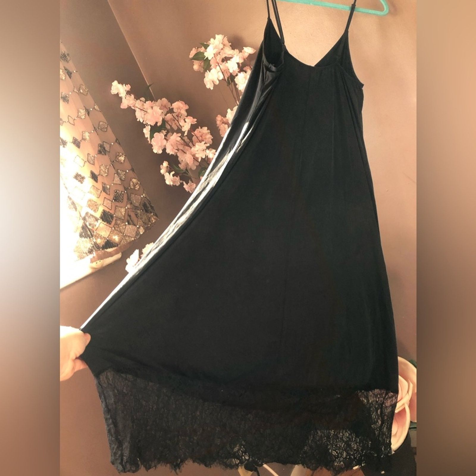 Other LONG Maxi lace bottom dress. SilkY Eri+Ali (Anthropologie) Size S / US 4 / IT 40 - 1 Thumbnail