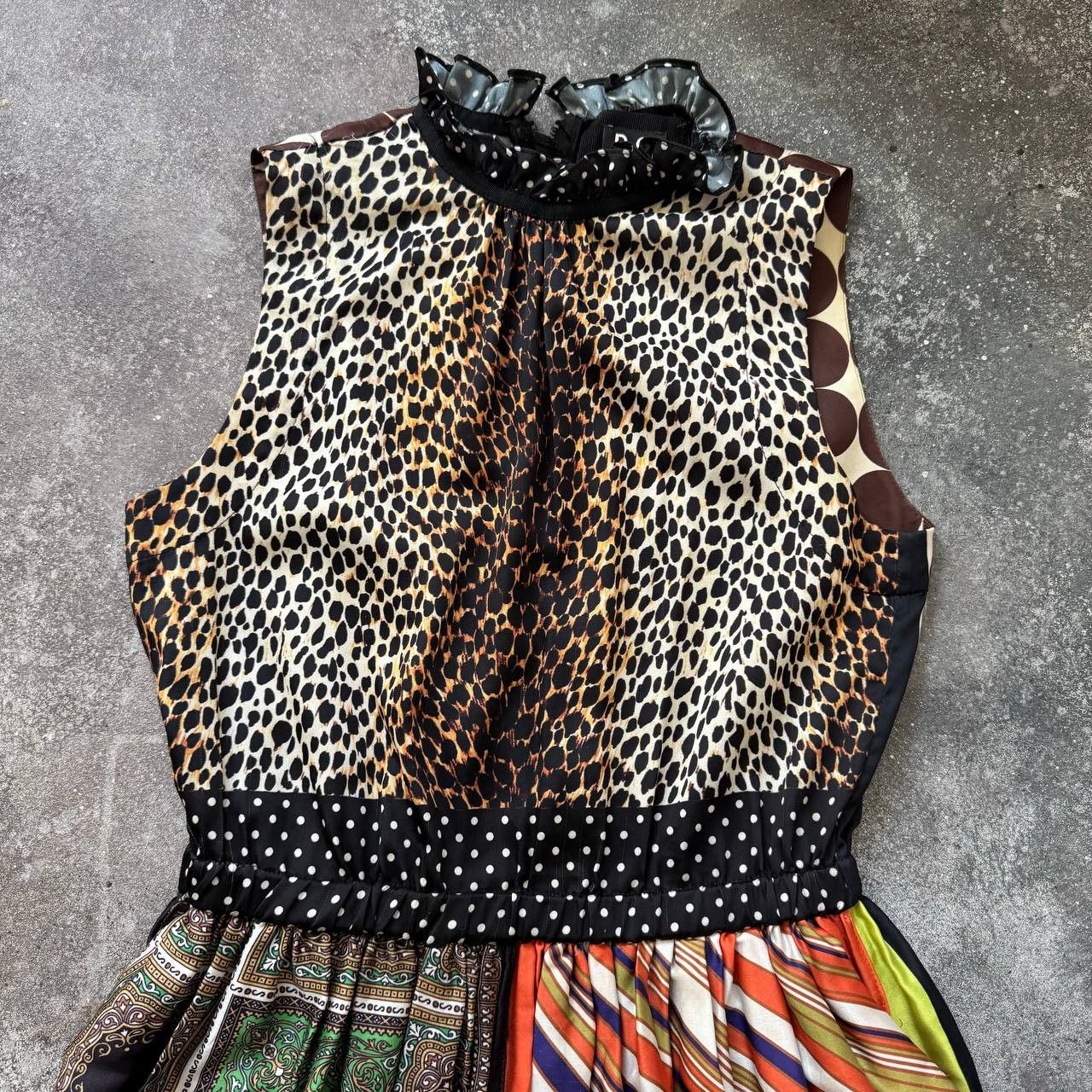 Dolce & Gabbana × Vintage D&G Dolce & Gabbana Vintage Leopard Maxi Dress Size M / US 6-8 / IT 42-44 - 2 Thumbnail