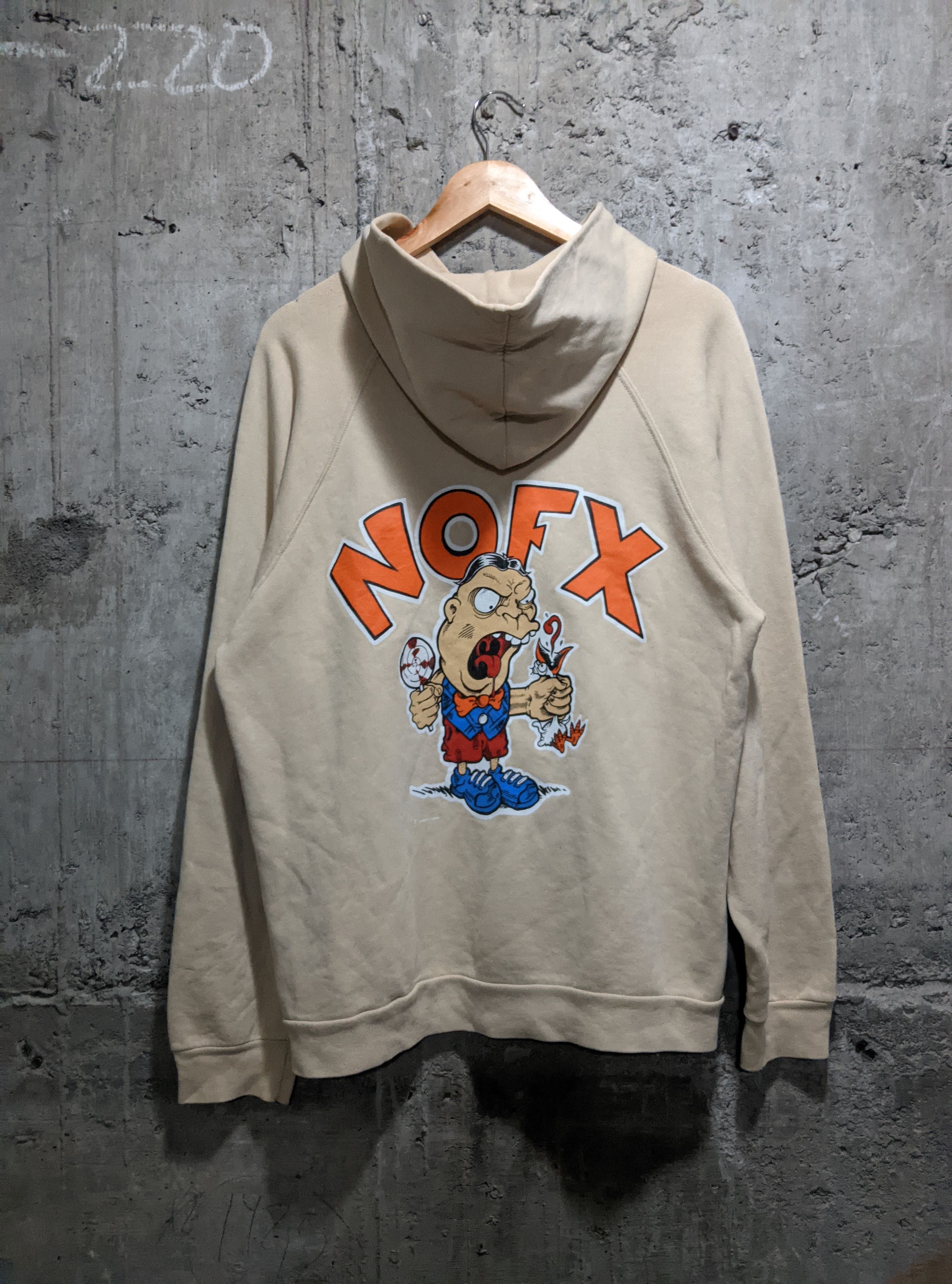 Band Tees × Vintage Vintage 1994 nofx euro tour skate punk hoodie Size US XL / EU 56 / 4 - 2 Thumbnail