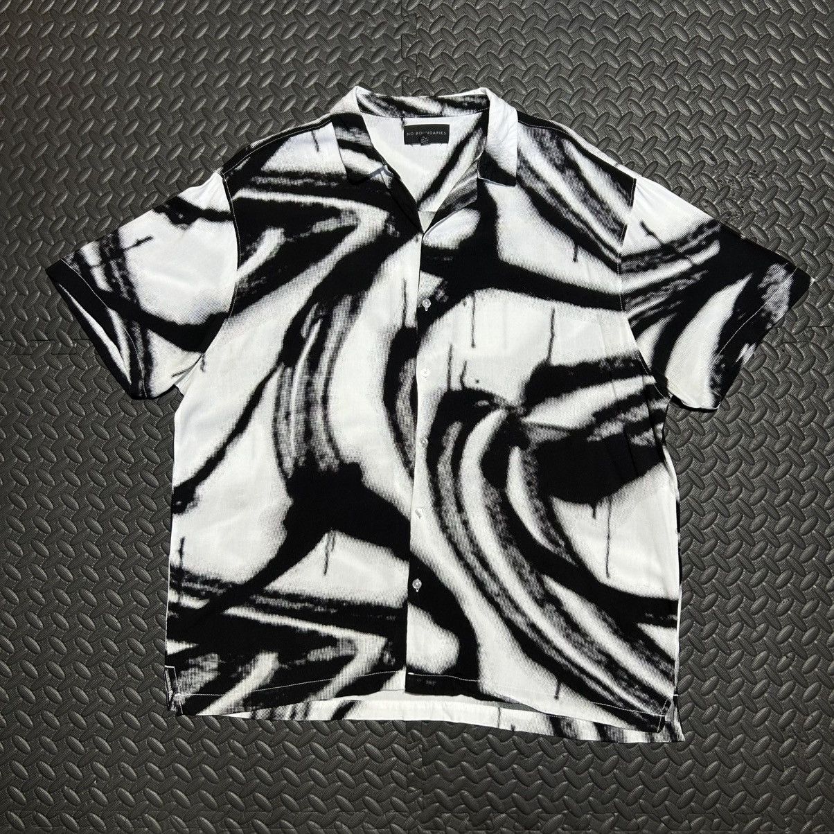 Other No Boundaries Shirt Abstract Brushstroke Black White Mens XL Size US XL / EU 56 / 4 - 1 Thumbnail
