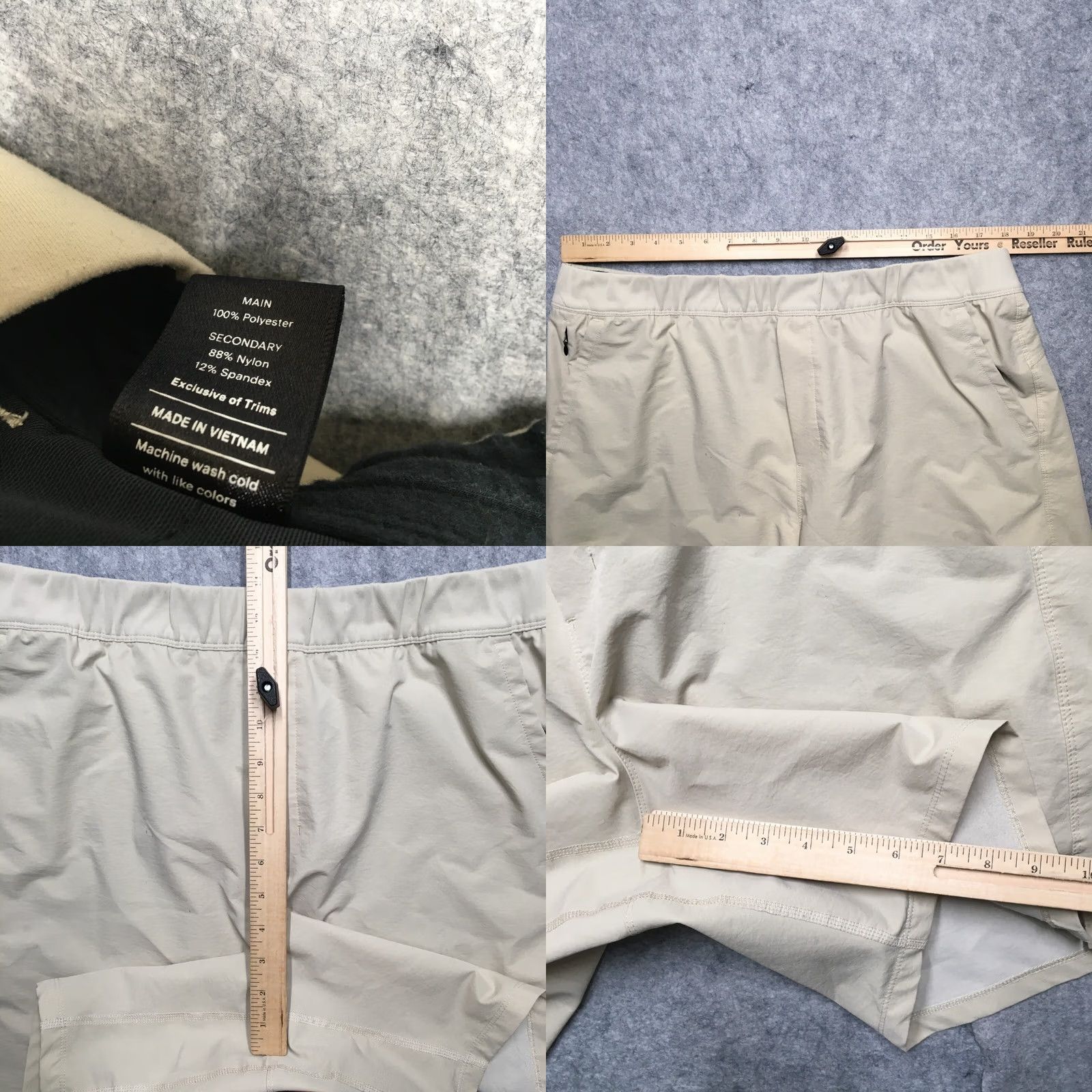 Vintage Public Rec Public Rec Performance Shorts Men 40 Beige 7" Pockets Athleisure Basic Relaxed 7 in Inseam Beige Men 40 Athletic Logo Sports Size US 40 / EU 56 - 9 Thumbnail