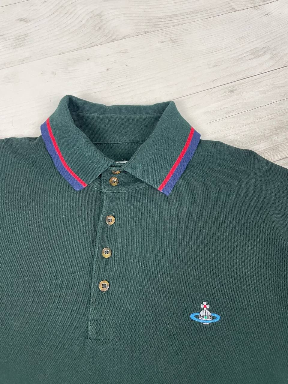 Vivienne Westwood Vivienne Westwood Polo Shirt Logo Orb Size US XXL / EU 58 / 5 - 8 Thumbnail