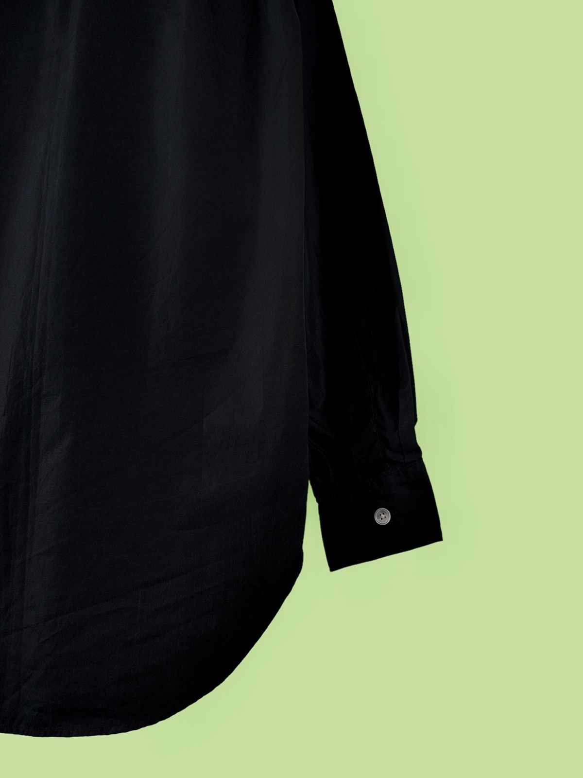 Our Legacy Our Legacy Black Oversized Pearl Long Sleeve Shirt Size US L / EU 52-54 / 3 - 10 Thumbnail