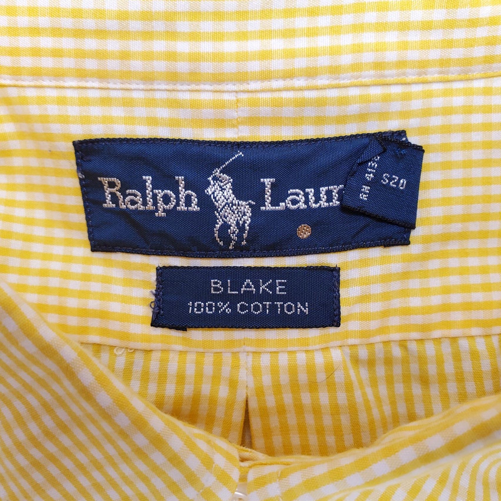 Ralph Lauren Ralph Lauren Blake Shirt Mens XL Yellow Check Long Sleeve Teal Pony Size US XL / EU 56 / 4 - 6 Thumbnail