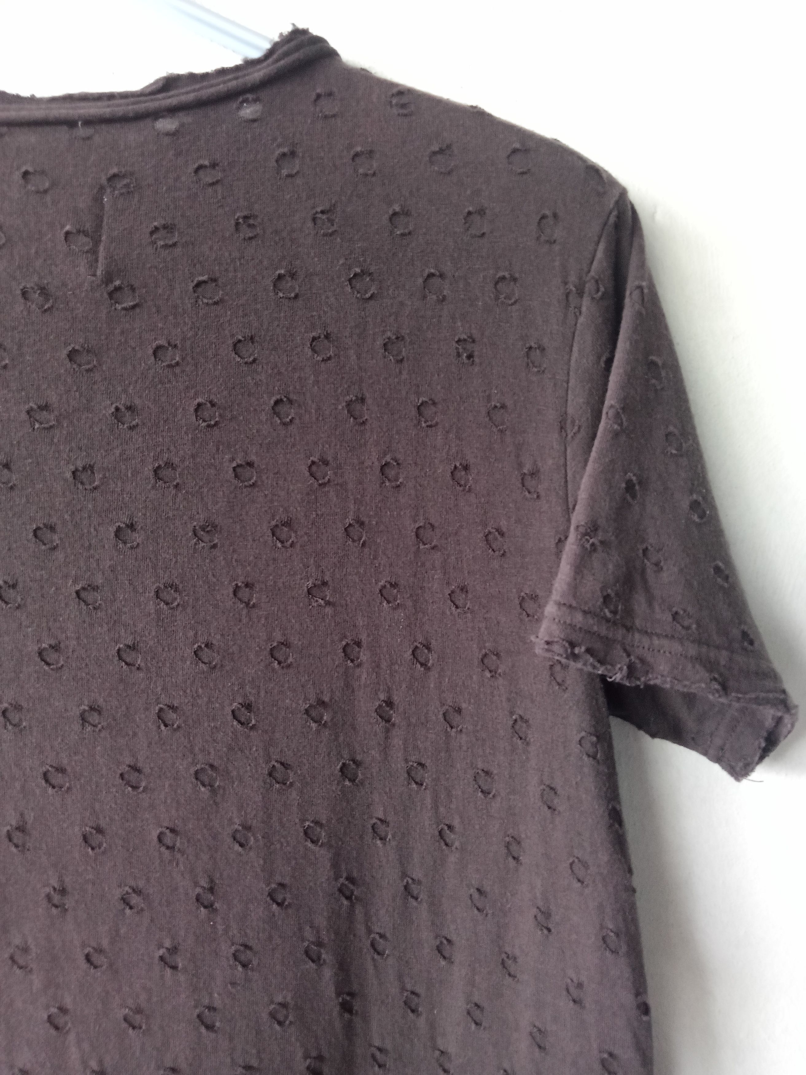 Seditionaries Beams Double Layered Distressed Faded Ripped Cut Out T shirt Size US M / EU 48-50 / 2 - 9 Thumbnail