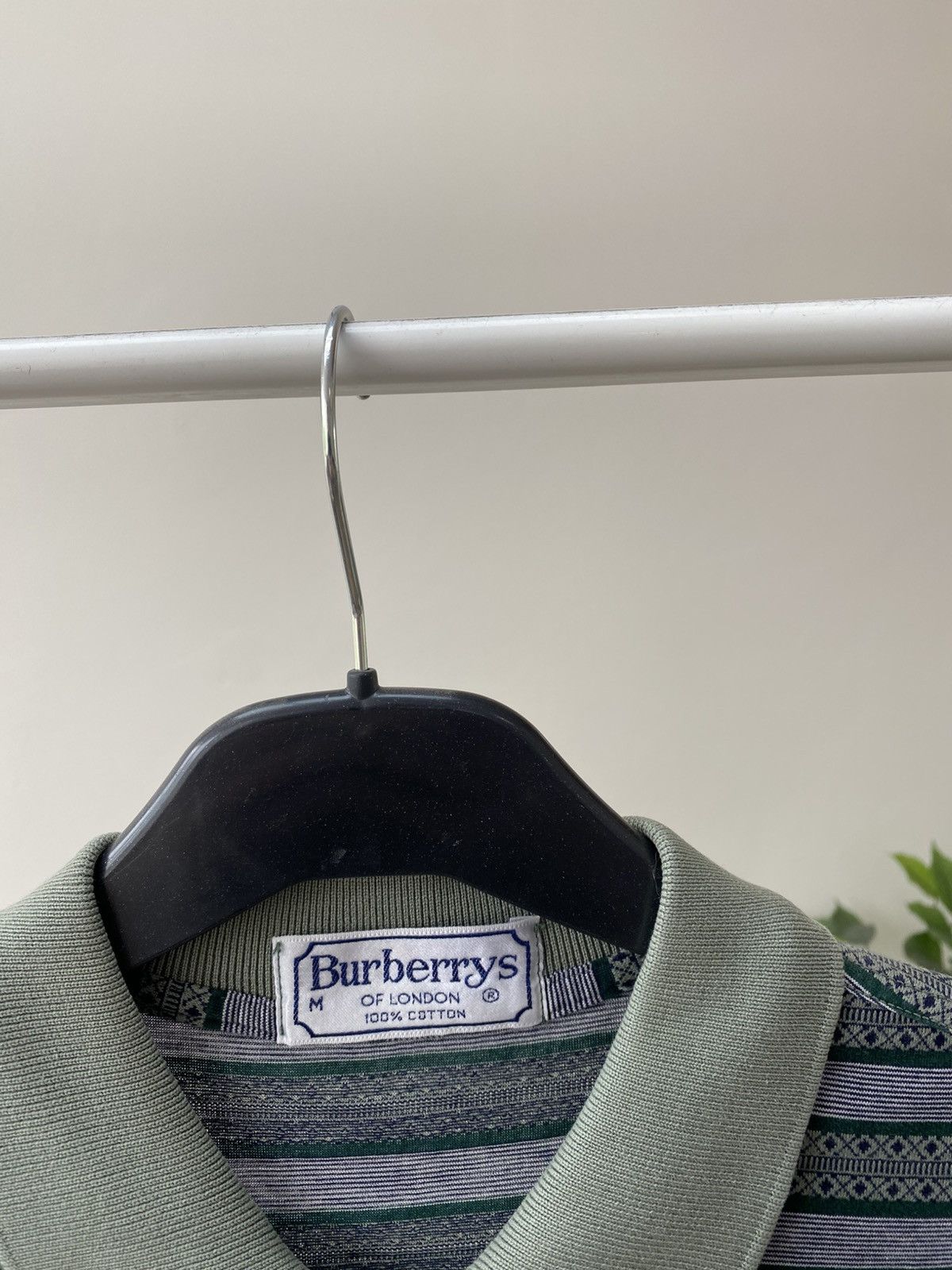 Burberry × Vintage Vintage Burberry Strip Polo T-Shirt Size US M / EU 48-50 / 2 - 8 Thumbnail