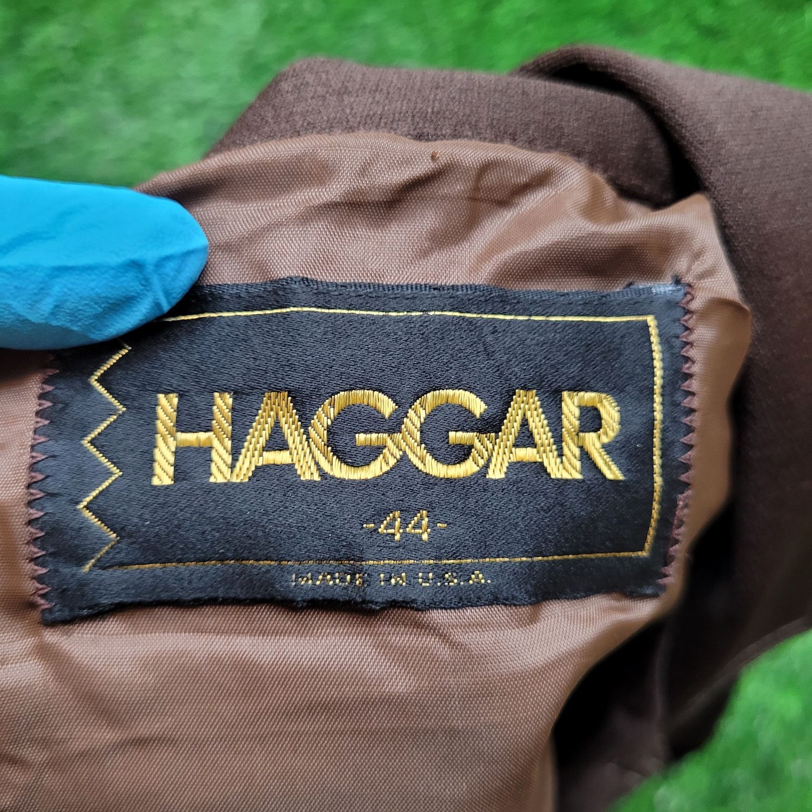 Haggar VTG 70s Haggar Disco Dagger Collar Jacket Mens 44 L Shacket Size US L / EU 52-54 / 3 - 10 Thumbnail