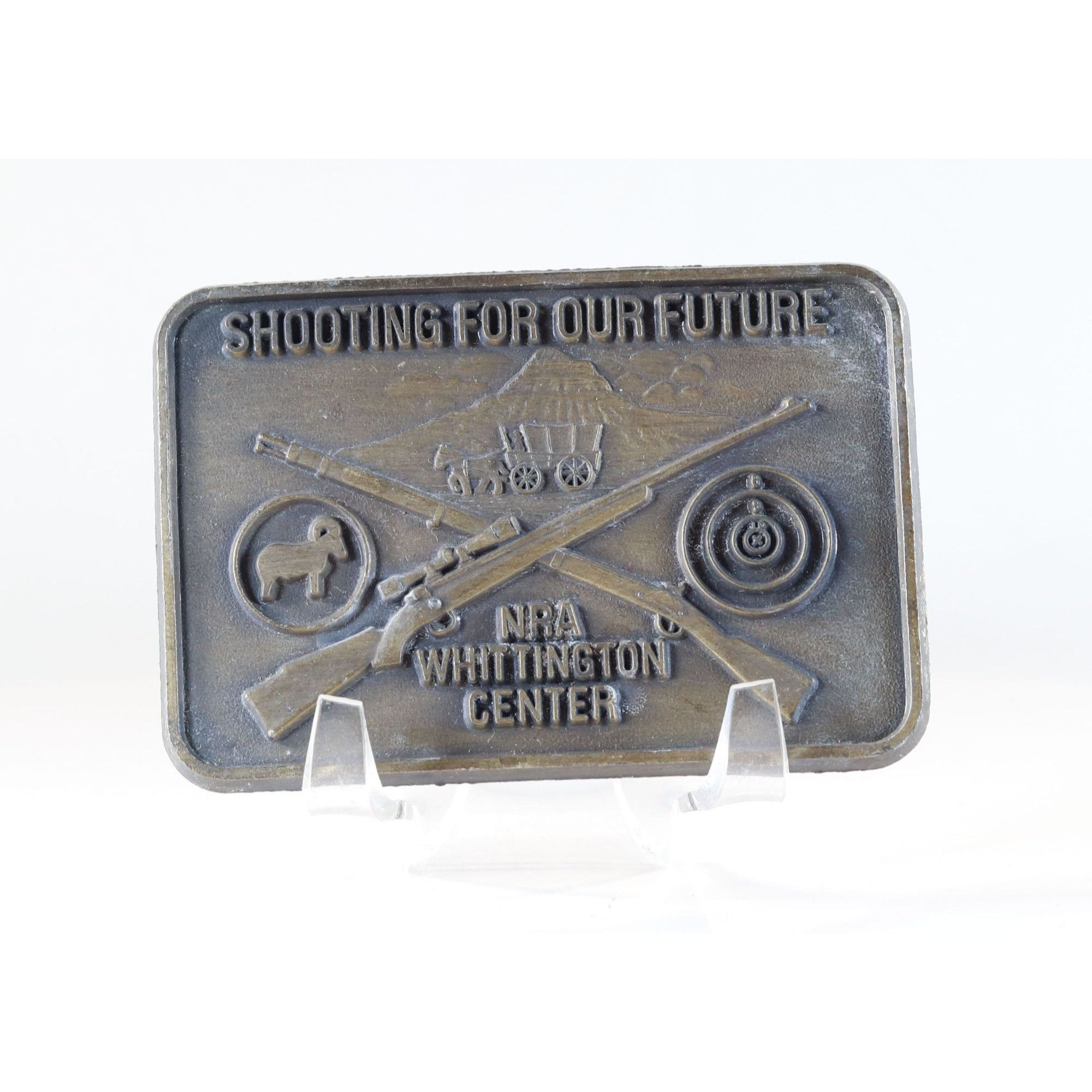Vintage Belt Buckle NRA shooting for our Future Whittington Center I Size ONE SIZE - 1 Thumbnail