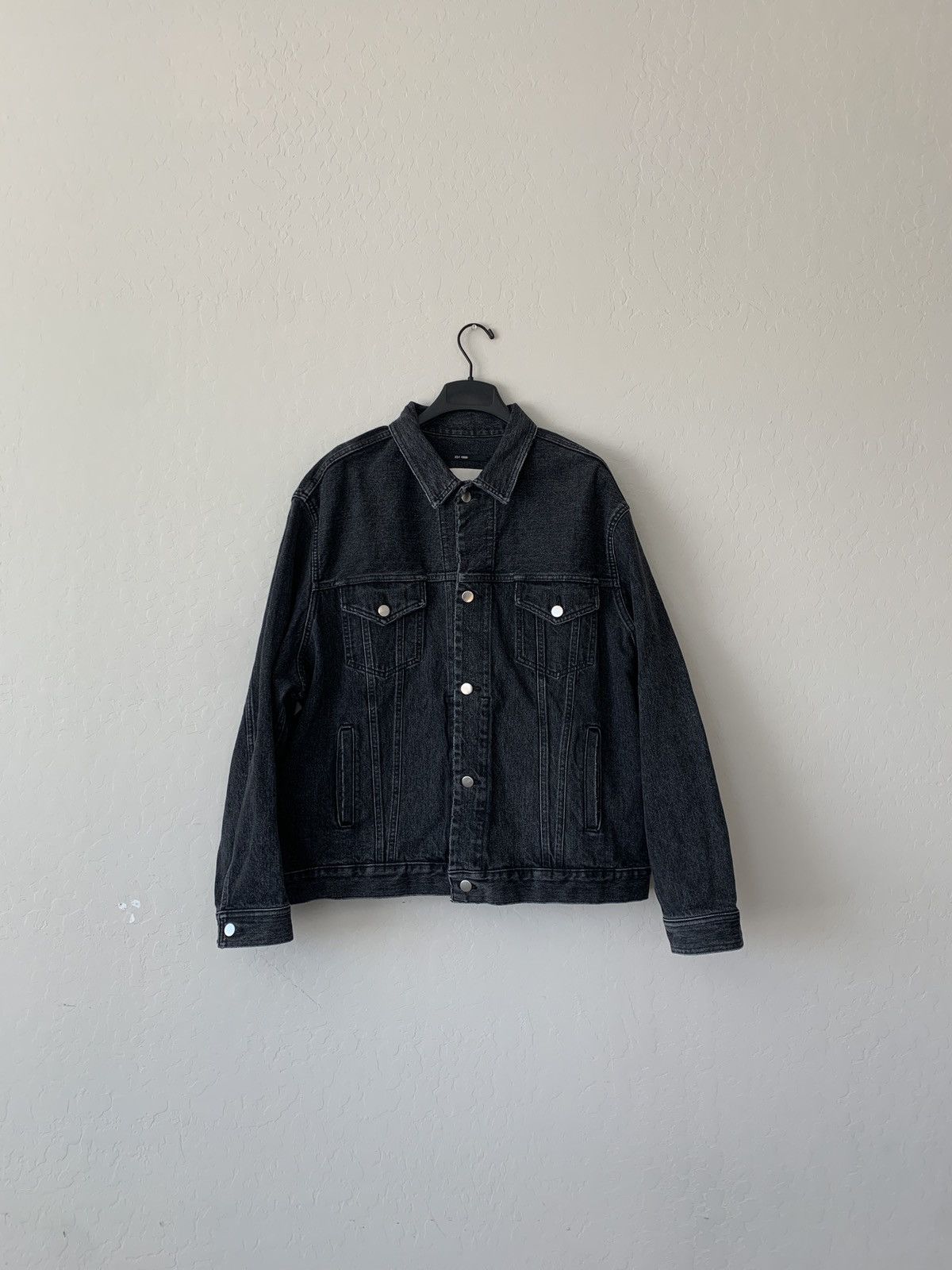 image of Song For The Mute $1300 Oversized Black Japanese Denim Jacket, Men's (Size Medium)