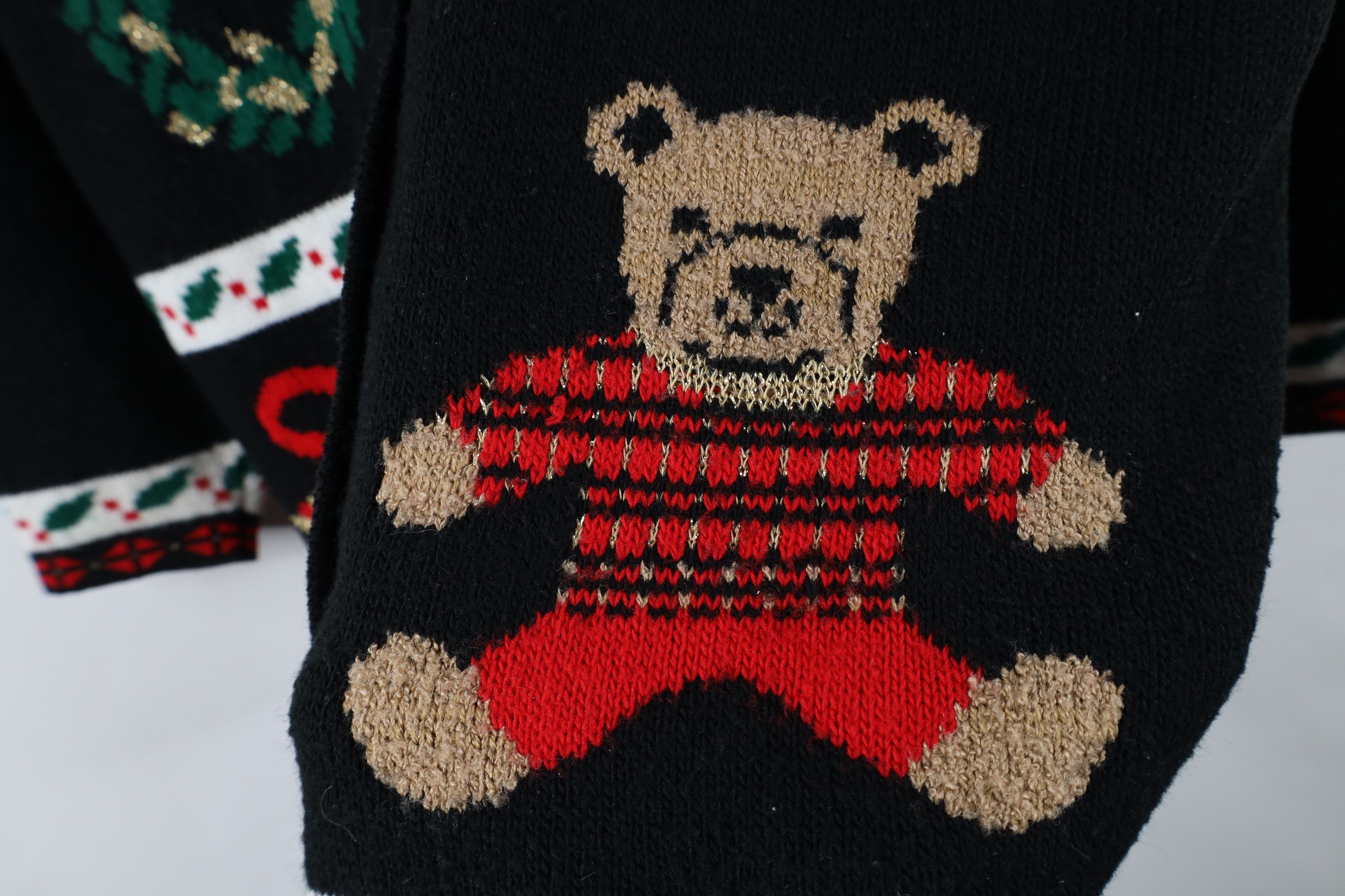 Vintage Vintage 90s Streetwear Tree Bear Knit Cardigan Sweater USA Size XXL / US 16-18 / IT 52-54 - 4 Thumbnail