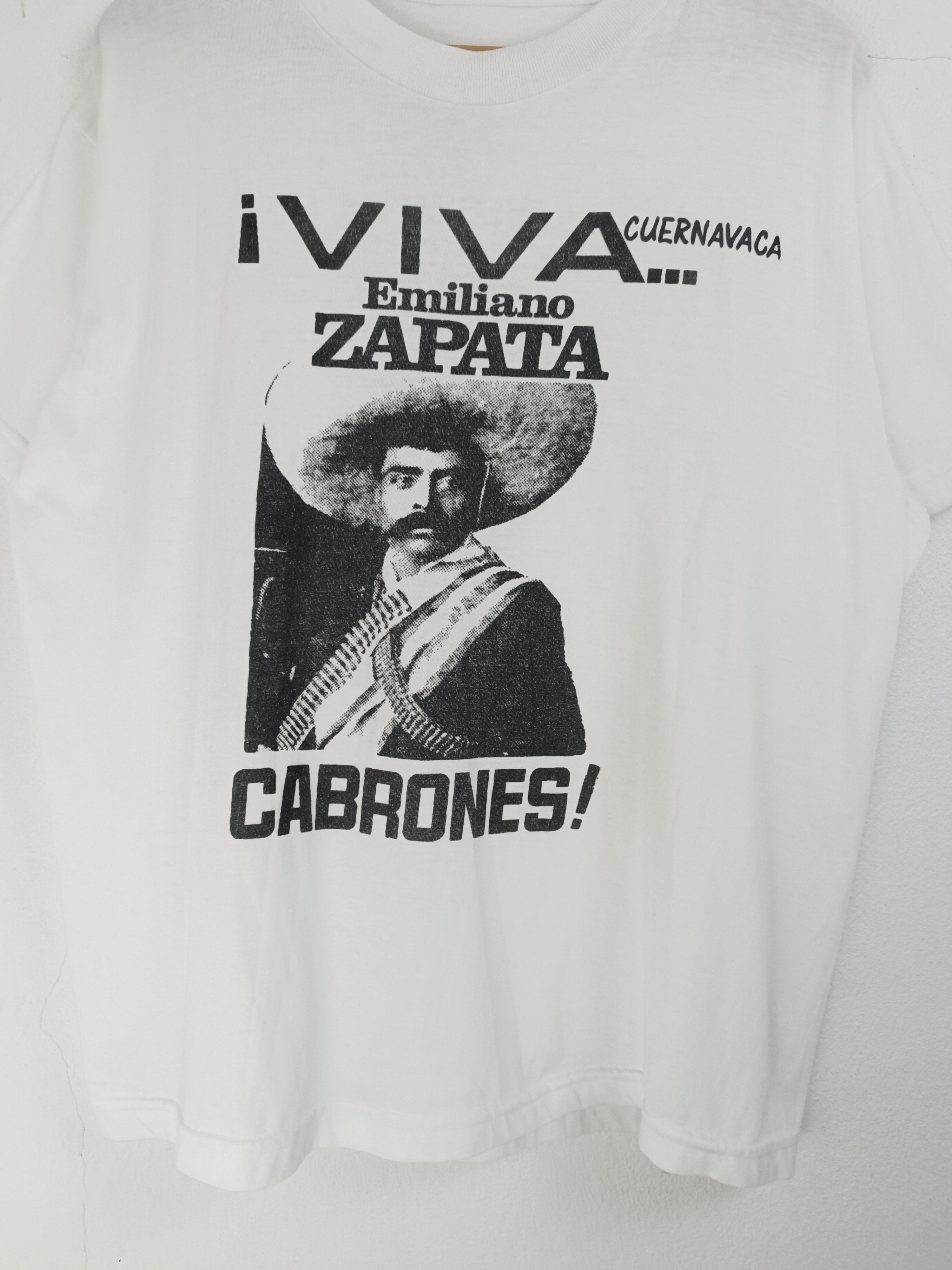 Rage Against The Machine VINTAGE 90's VIVA EMILIANO ZAPATA CABRONES! rage punk hxc Size US L / EU 52-54 / 3 - 8 Thumbnail