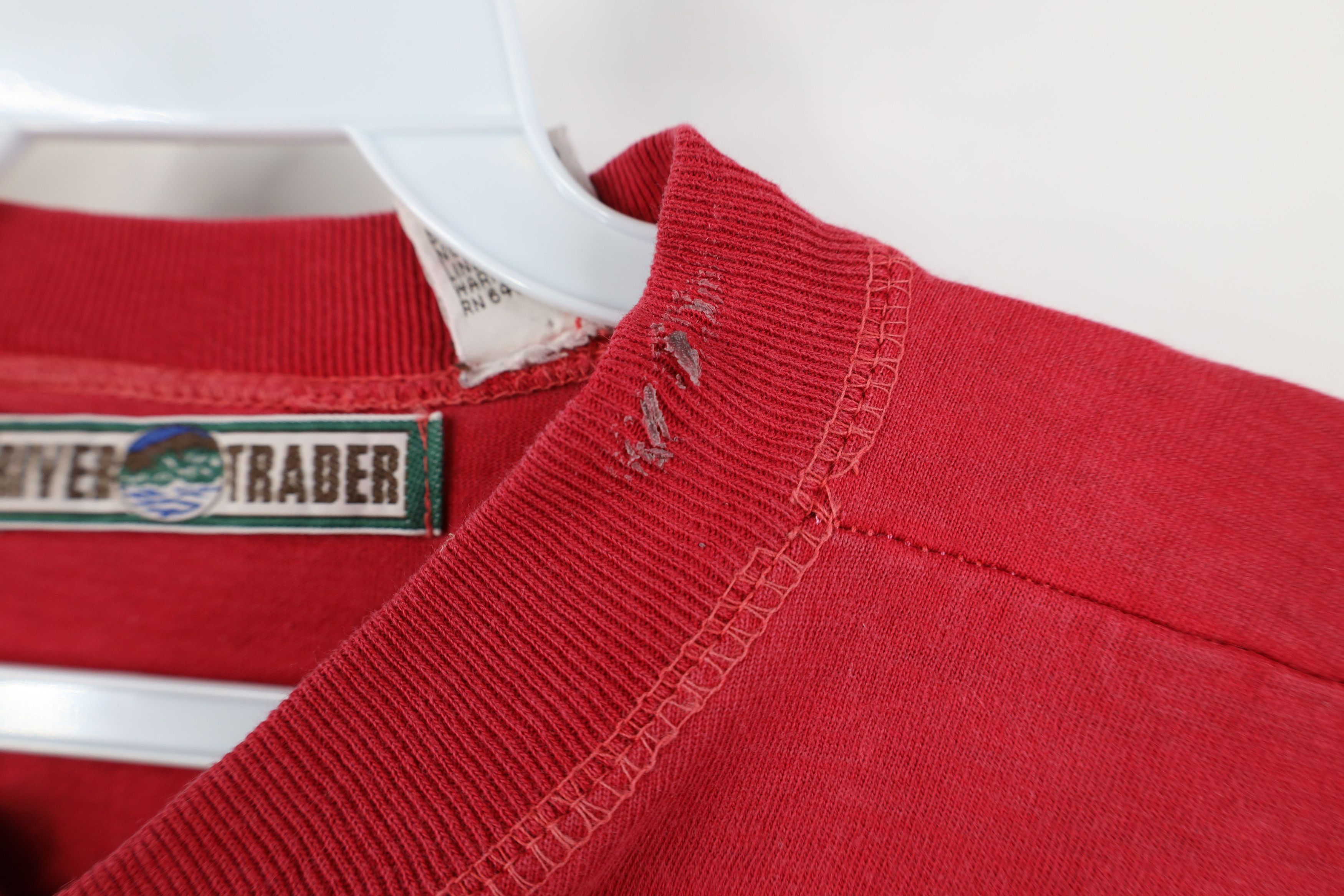 Vintage Vintage 90s Streetwear Blank Long Sleeve Henley T-Shirt Size US L / EU 52-54 / 3 - 5 Thumbnail
