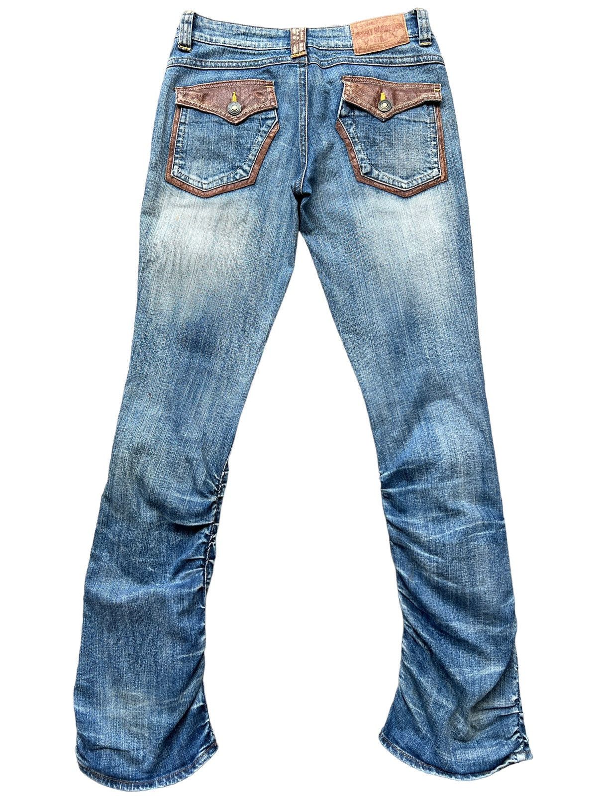 Japanese Brand Flare Japan Multipocket Boot Cut Bondage Stretch Jeans 30x31 Size 30" / US 8 / IT 44 - 3 Thumbnail