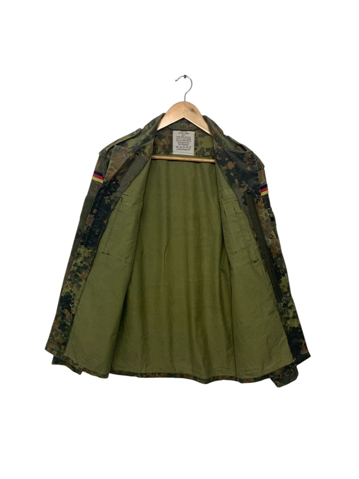Vintage Rare Vintage 80's Germany Military Jacket Zipper Down Size US L / EU 52-54 / 3 - 3 Thumbnail
