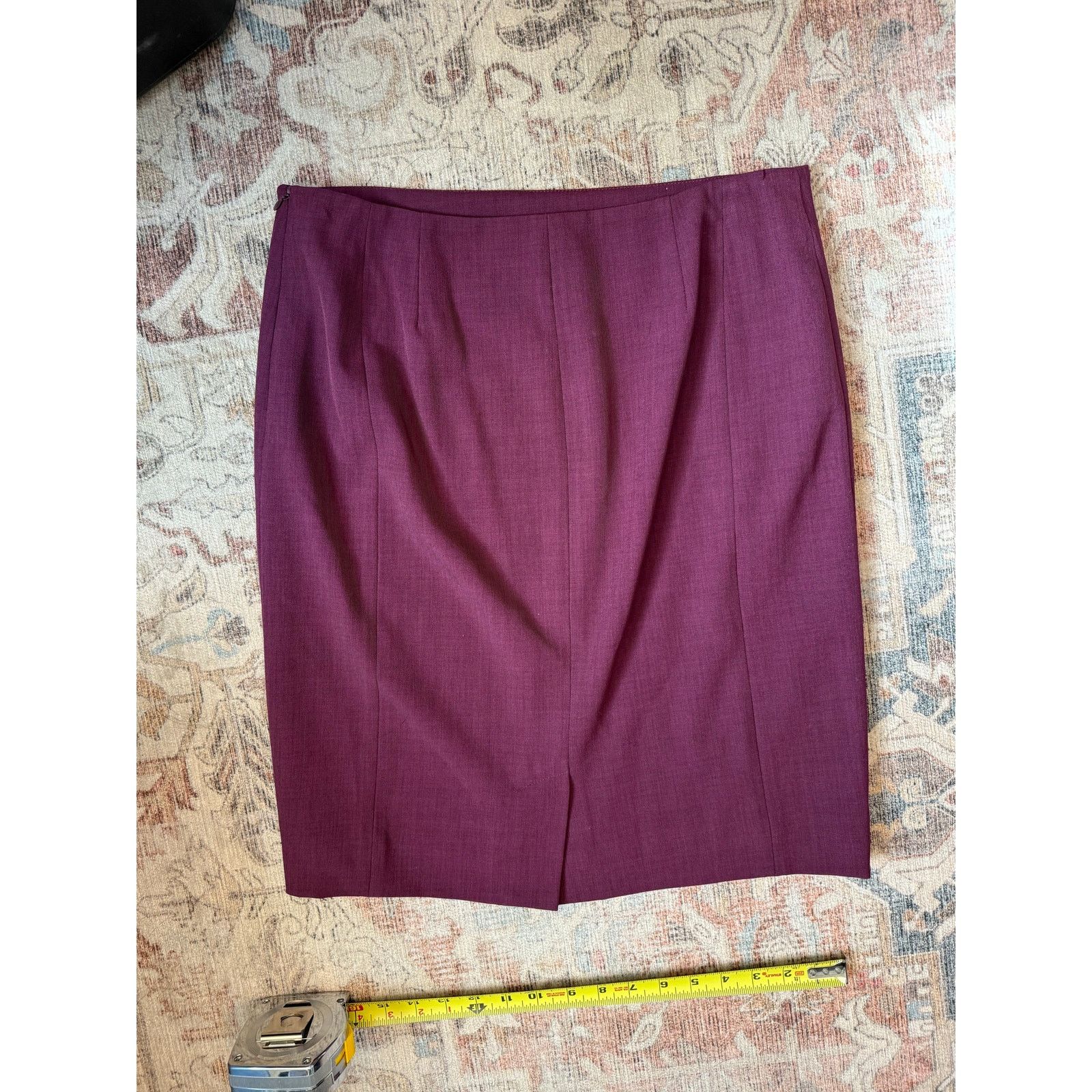 Nordstrom M.M. Lafleur Purple Pencil Skirt, Sz 8, MSRP $399 Size 30" / US 8 / IT 44 - 5 Thumbnail