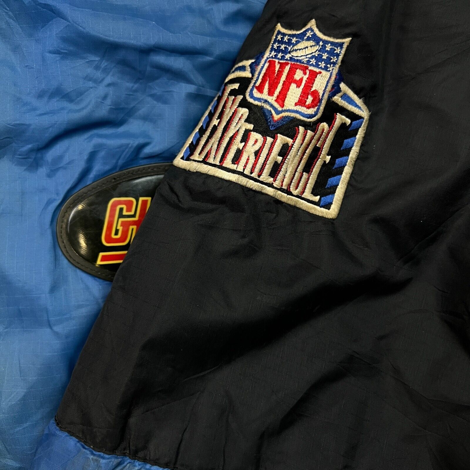 NFL × Pro Player × Vintage VTG 90s Pro Player New York Giants Jacket Large Zip NFL Coat Size US L / EU 52-54 / 3 - 8 Thumbnail