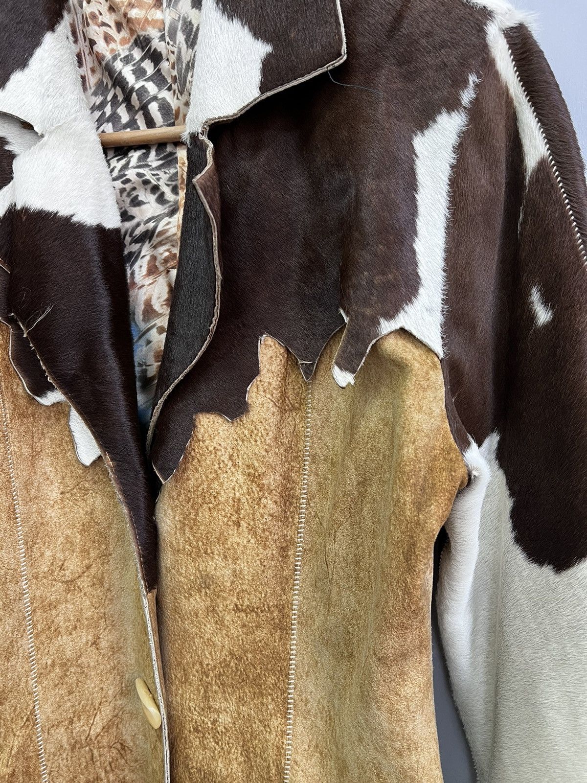 Japanese Brand × Le Grande Bleu (L.G.B.) SALE✅✅LEATHER COAT cow vintage leather made in italy 90's Size S / US 4 / IT 40 - 7 Thumbnail