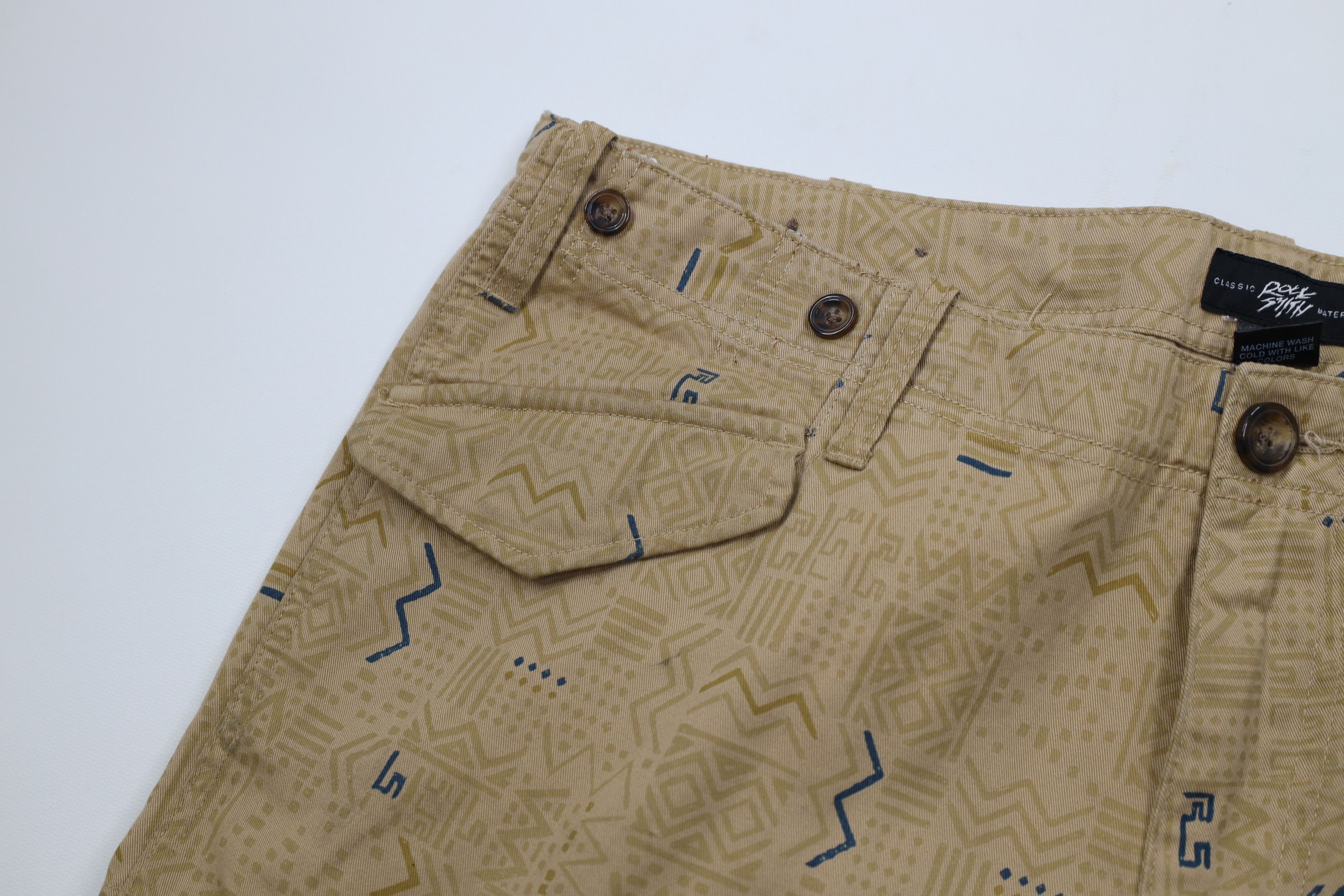 ROCKSMITH Rocksmith Geometric Strap Skateboard Cargo Pants Beige Size US 38 / EU 54 - 8 Thumbnail