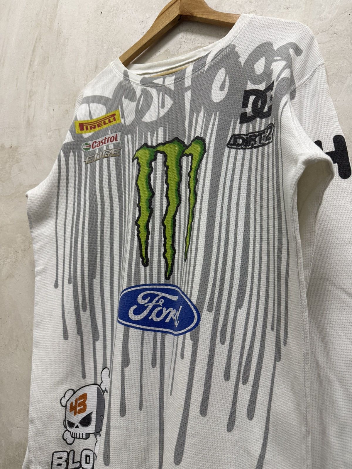 DC 2000s Dc Shoe x Ken Block 43 x Monster Energy Waffle LS Tees Size US M / EU 48-50 / 2 - 5 Thumbnail