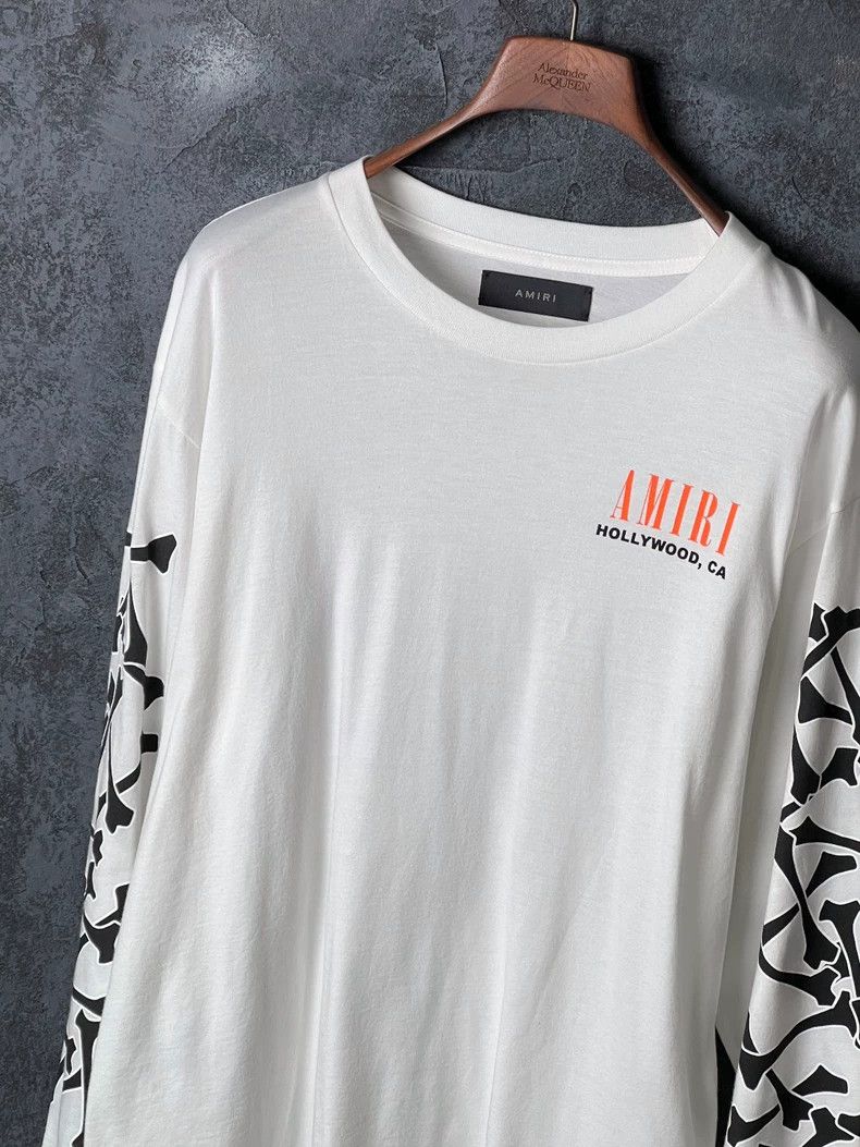 Amiri Amiri White cotton long-sleeved T-shirt Size US M / EU 48-50 / 2 - 5 Thumbnail