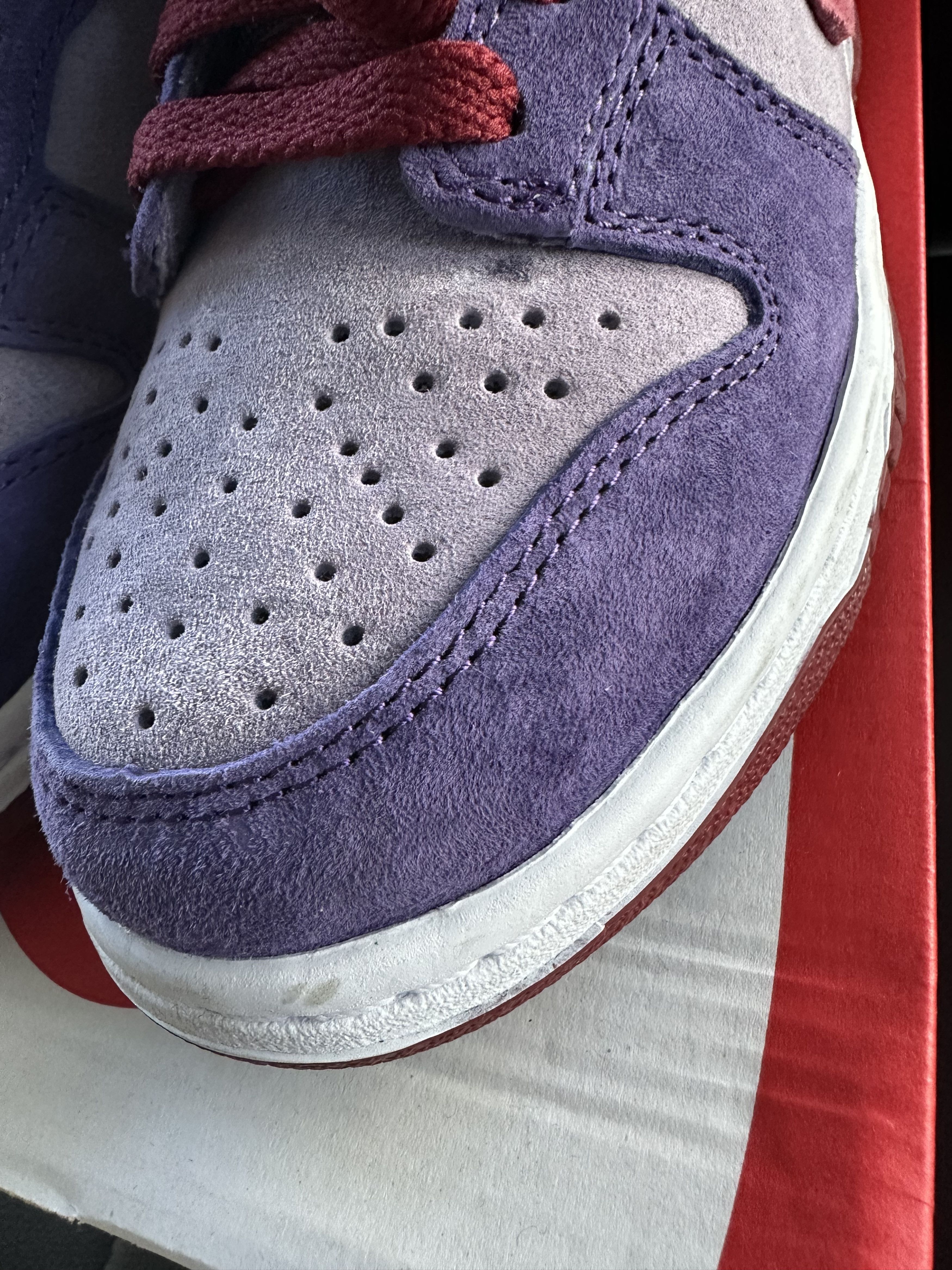 Nike PREOWNED NIKE DUNK LOW SP "PLUM" (2024) Size US 6 / EU 39 - 3 Thumbnail