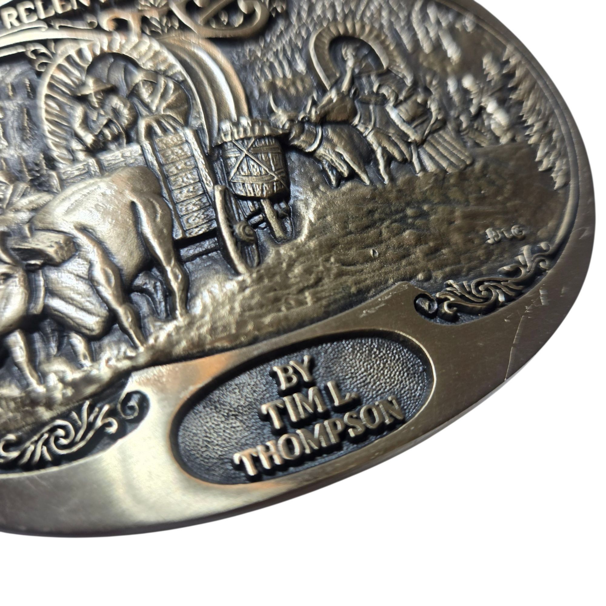 Other Relentless Quest Belt Buckle Tim Thompson Art Western Wear C Size ONE SIZE - 13 Thumbnail