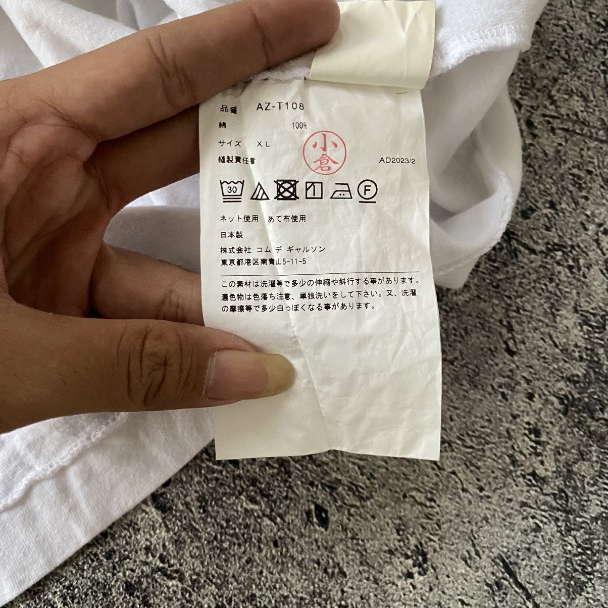 Comme des Garcons × Comme des Garcons PLAY × Junya Watanabe Comme Des Garcons Play Logo Tshirt Size US XL / EU 56 / 4 - 6 Thumbnail